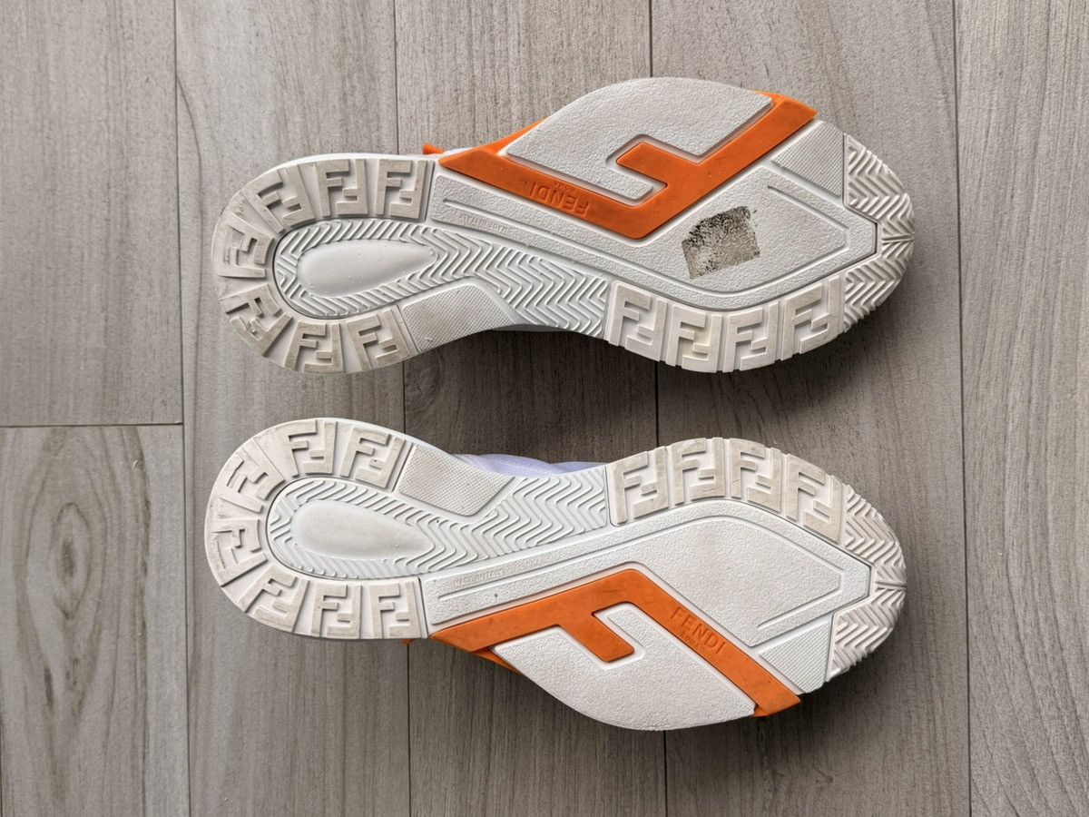 Fendi Fendi Flow Sneakers White Orange Size 9 Size US 9 / EU 42 - 6 Thumbnail