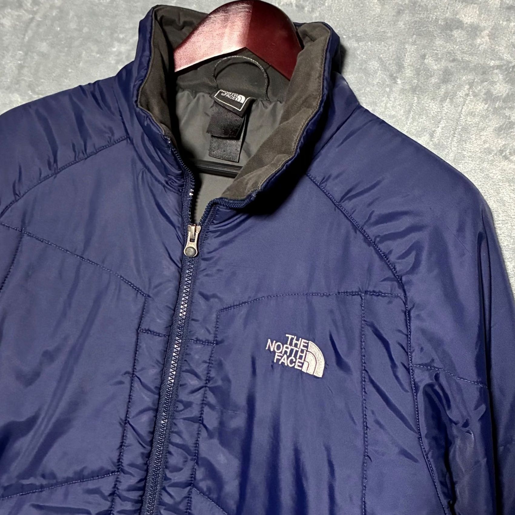 The North Face The North Face Jacket Nylon Quilted Full Zip Puffer Mens XL Navy Blue Size US XL / EU 56 / 4 - 3 Thumbnail