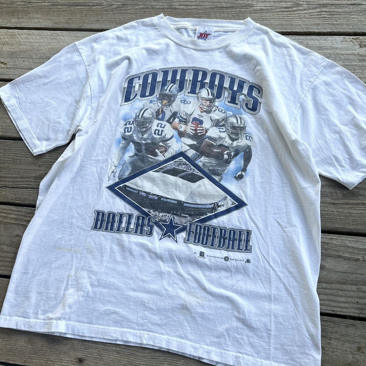 NFL Vintage Dallas Cowboys NFL Troy Aikman Distressed T Shirt Size US XL / EU 56 / 4 - 1 Thumbnail