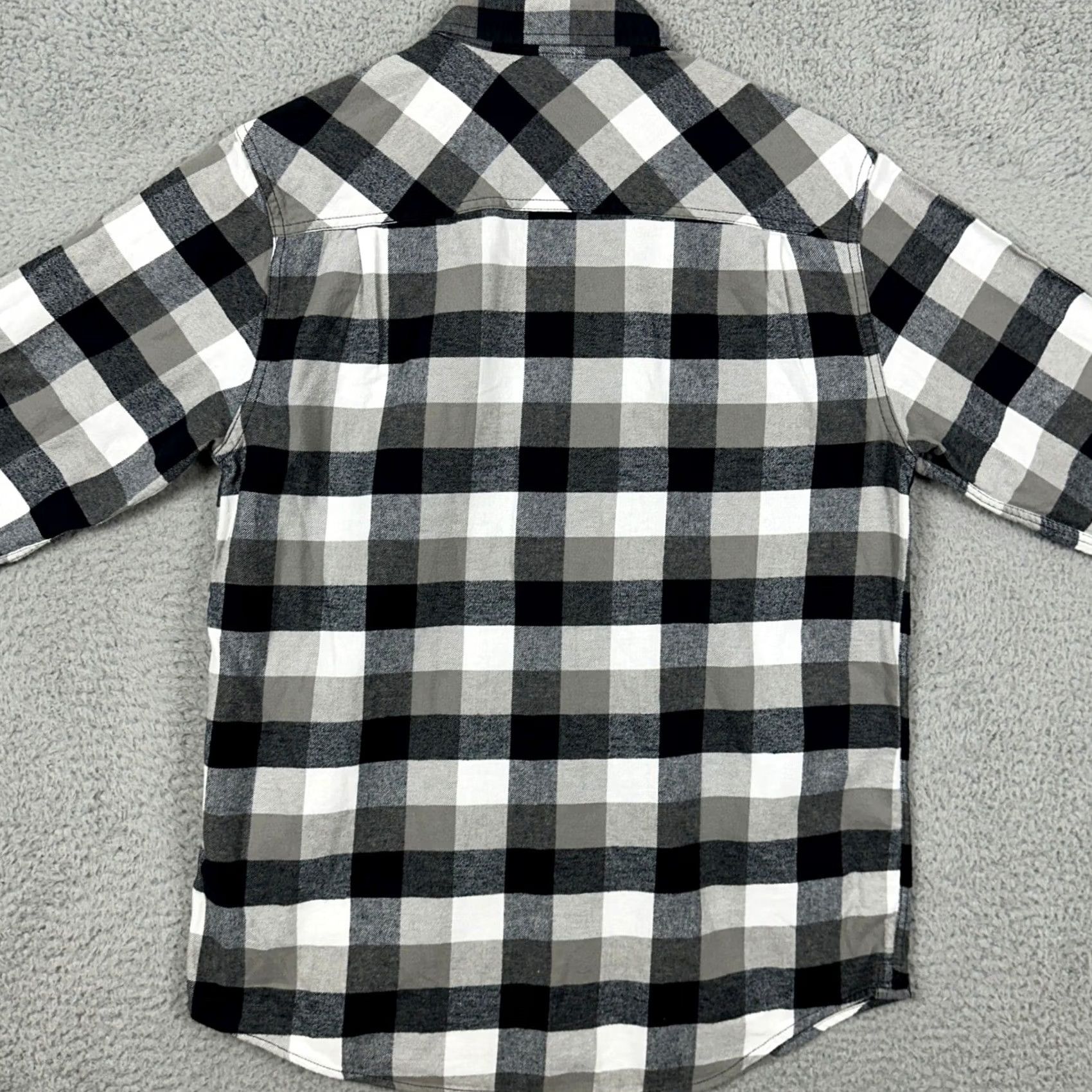 Weatherproof VINTAGE Weatherproof Mens Medium Shirt Flannel Button Down White Black Check Size US M / EU 48-50 / 2 - 3 Thumbnail