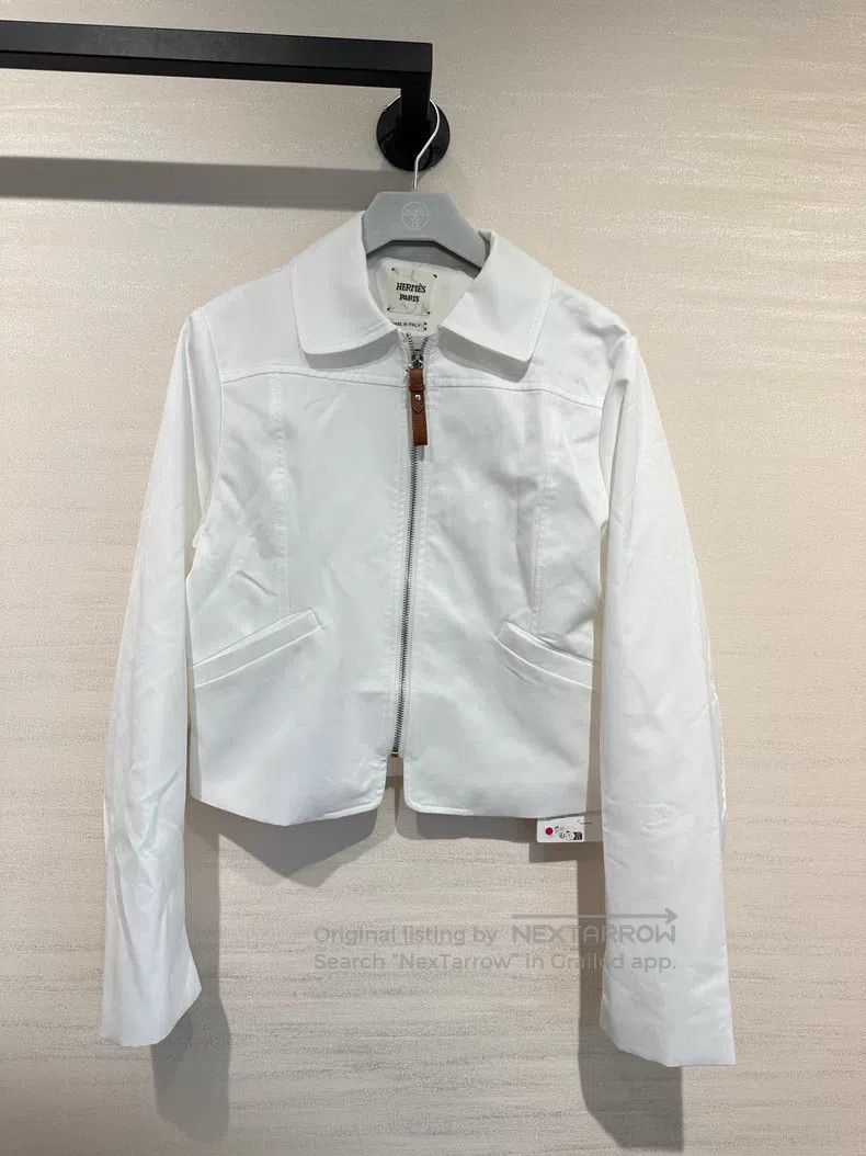 Hermes Hermes 26S Black and White Dual Color Gabardine Zip-up Sho Size XS / US 0-2 / IT 36-38 - 1 Thumbnail