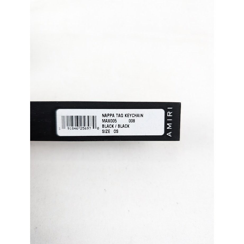 Amiri o1rshd1 Q:7 / Size: OS / Nappa Tag Keychain in Black Size ONE SIZE - 9 Thumbnail