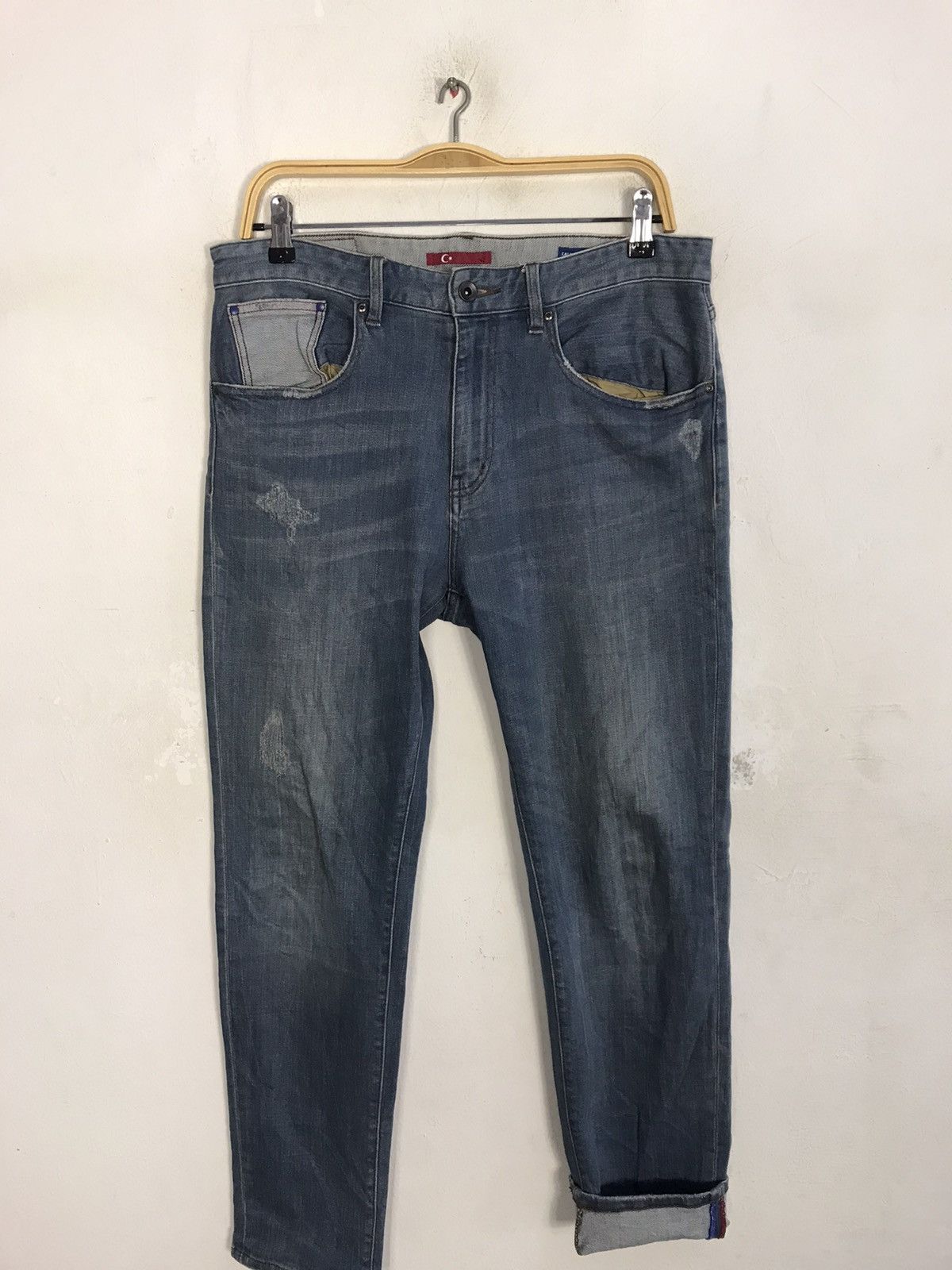 Japanese Brand Takeo Kikuchi The Shop TK Mix Piece Calik Denim Turkey Size US 32 / EU 48 - 3 Thumbnail