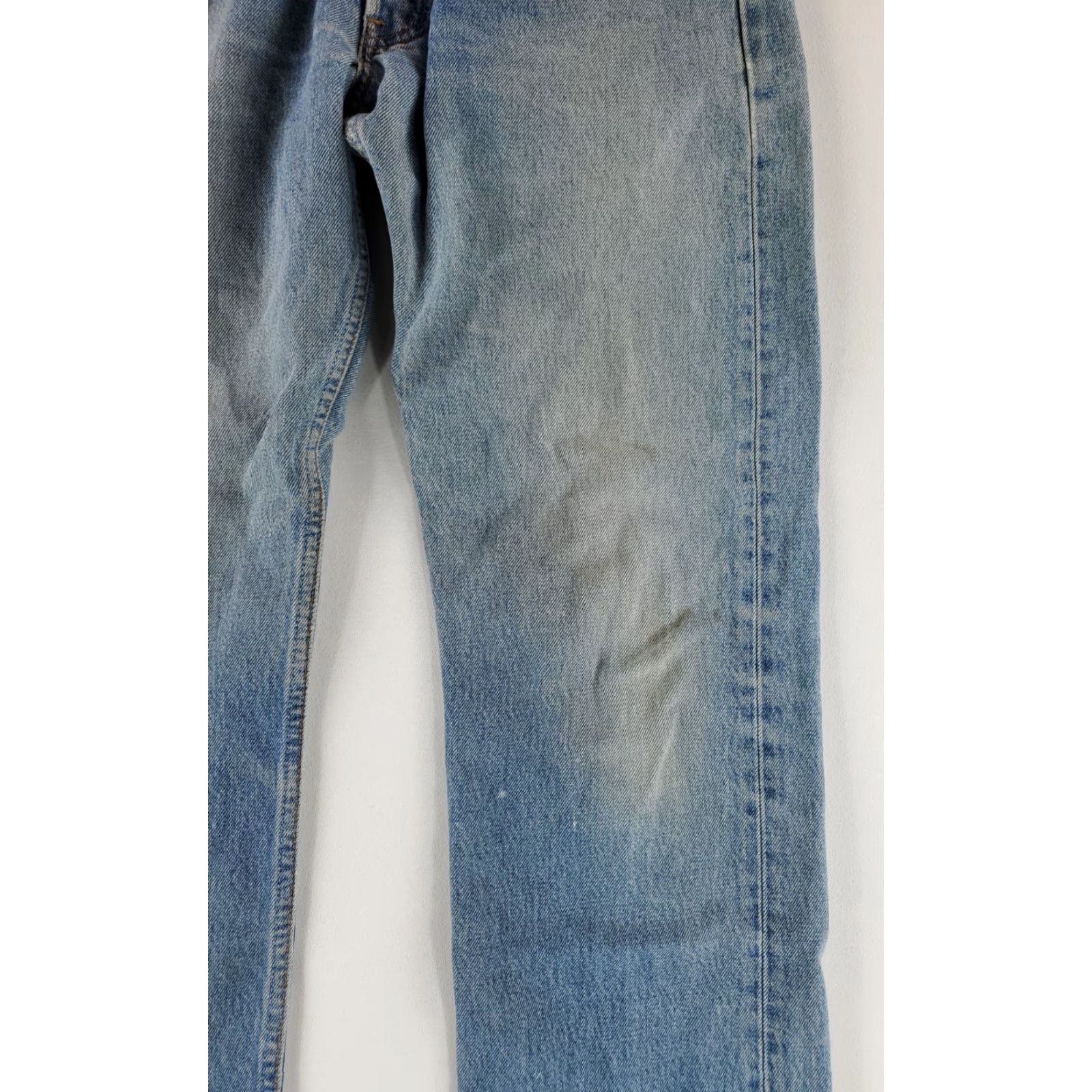Levi's Levi's 501 Jeans Whiskering Mens 32x34 Hemmed 32 Blue Straight 501 Men Inseam 31 Regular Size US 32 / EU 48 - 6 Thumbnail