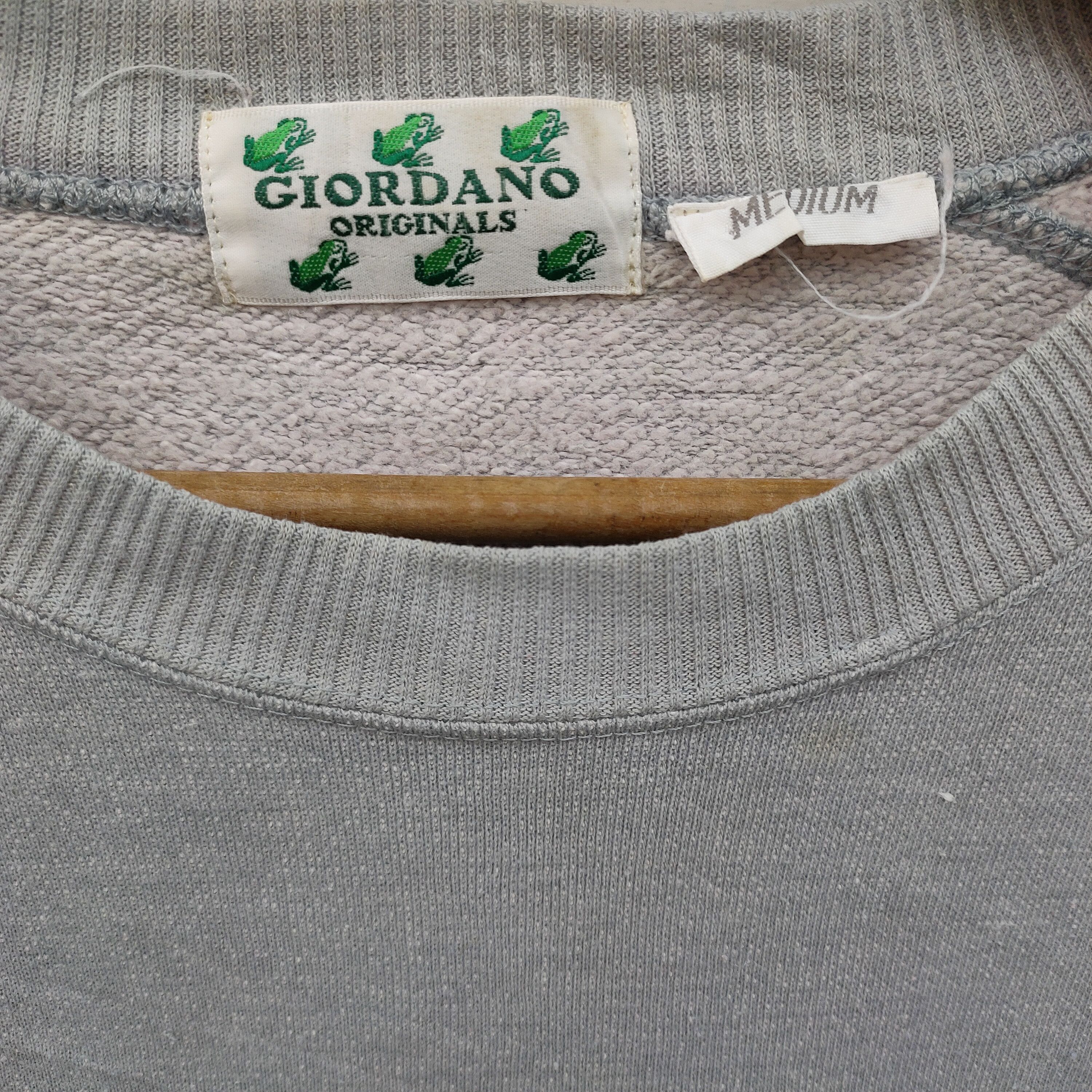 Giordano × Vintage Vintage 90s Giordano Crewneck Sweatshirt Size M / US 6-8 / IT 42-44 - 7 Thumbnail