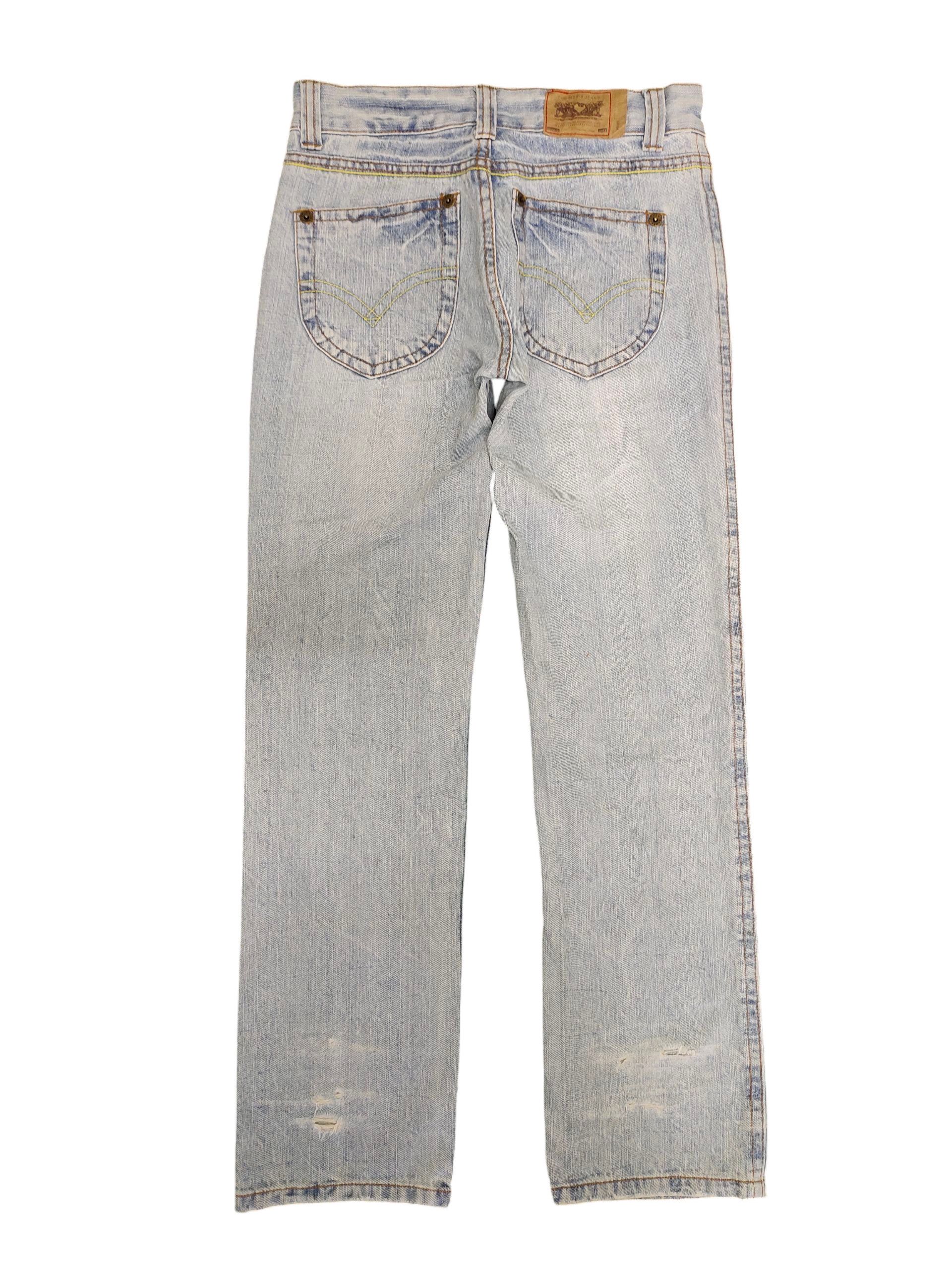 Hysteric Glamour × Undercover Japanese Brand Clef De Sol Clawmark Distress Faded Jeans Size US 29 - 8 Thumbnail