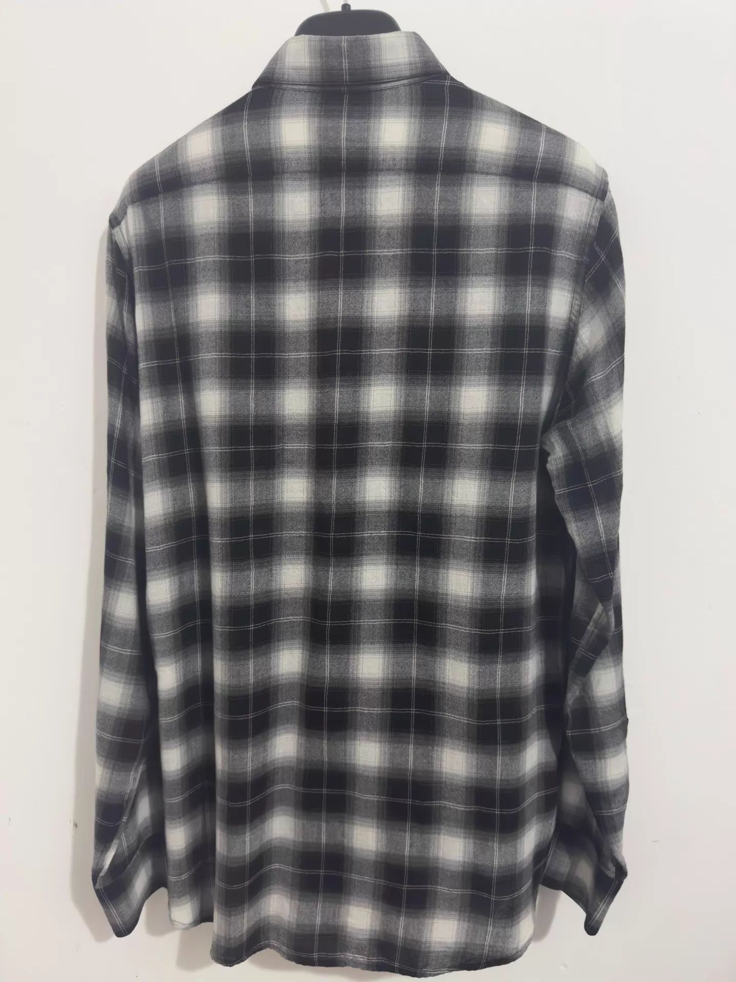 Saint Laurent Paris SLP 15FW Hedi Slimane Flannel Tartan Shirt 39 M Size US M / EU 48-50 / 2 - 2 Thumbnail