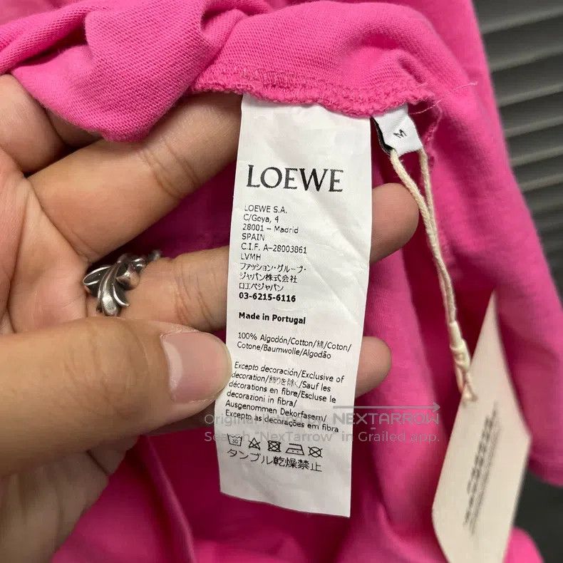 Loewe Loewe Gradient Pink Water Embroidery Logo Short Sleeve Size M / US 6-8 / IT 42-44 - 5 Thumbnail