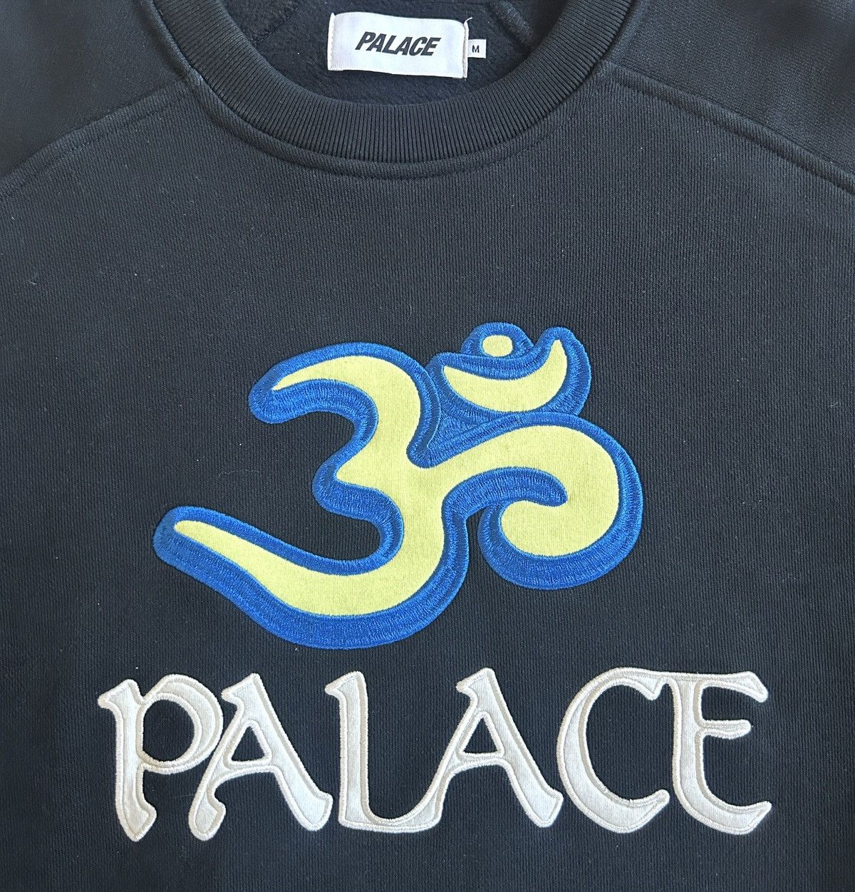 Palace SS21 Palace OM Crew Black Long Sleeve Sweater Size: M Size US M / EU 48-50 / 2 - 4 Thumbnail
