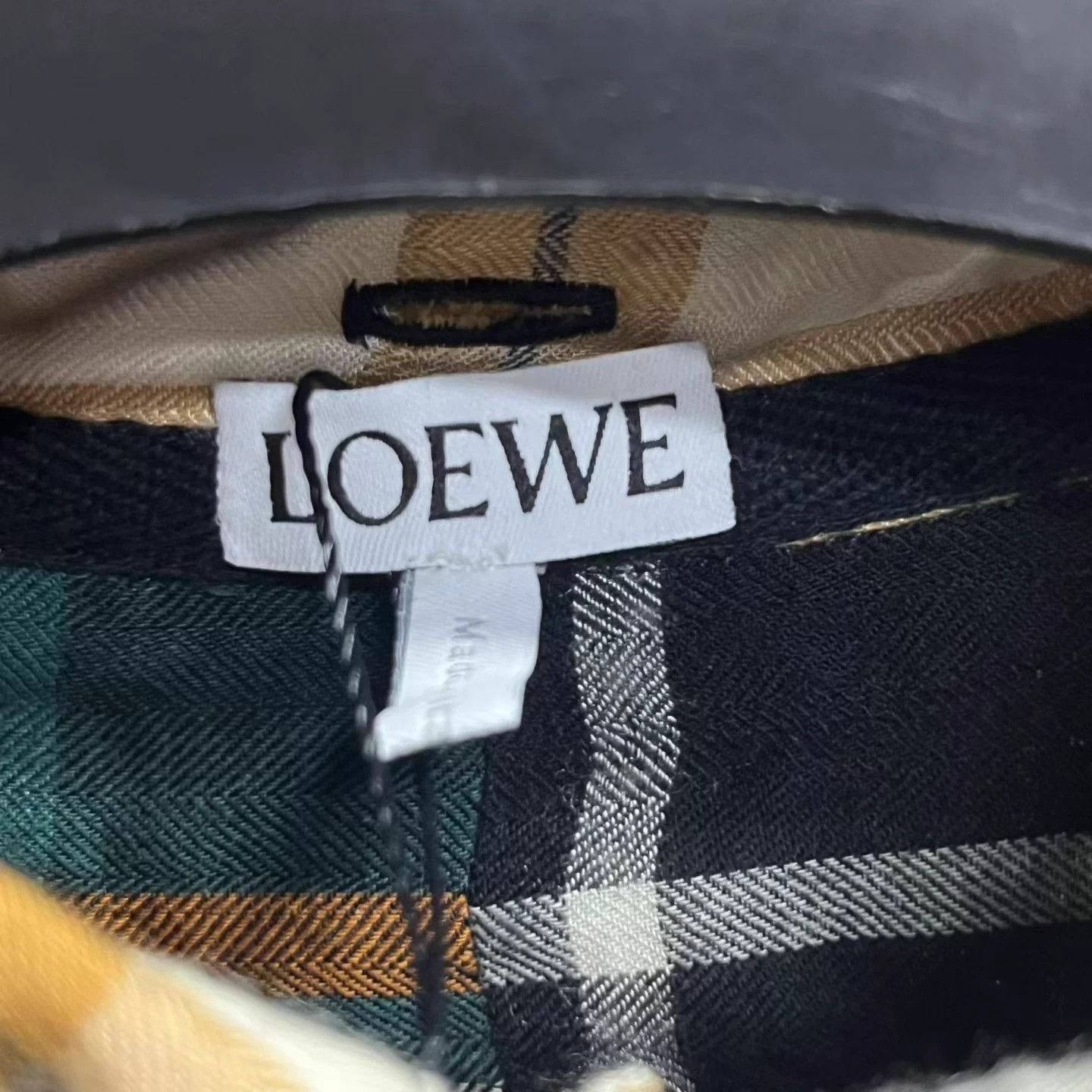 Loewe LOEWE emerald tartan embroidered blend long-sleeve shirt Size US M / EU 48-50 / 2 - 5 Thumbnail