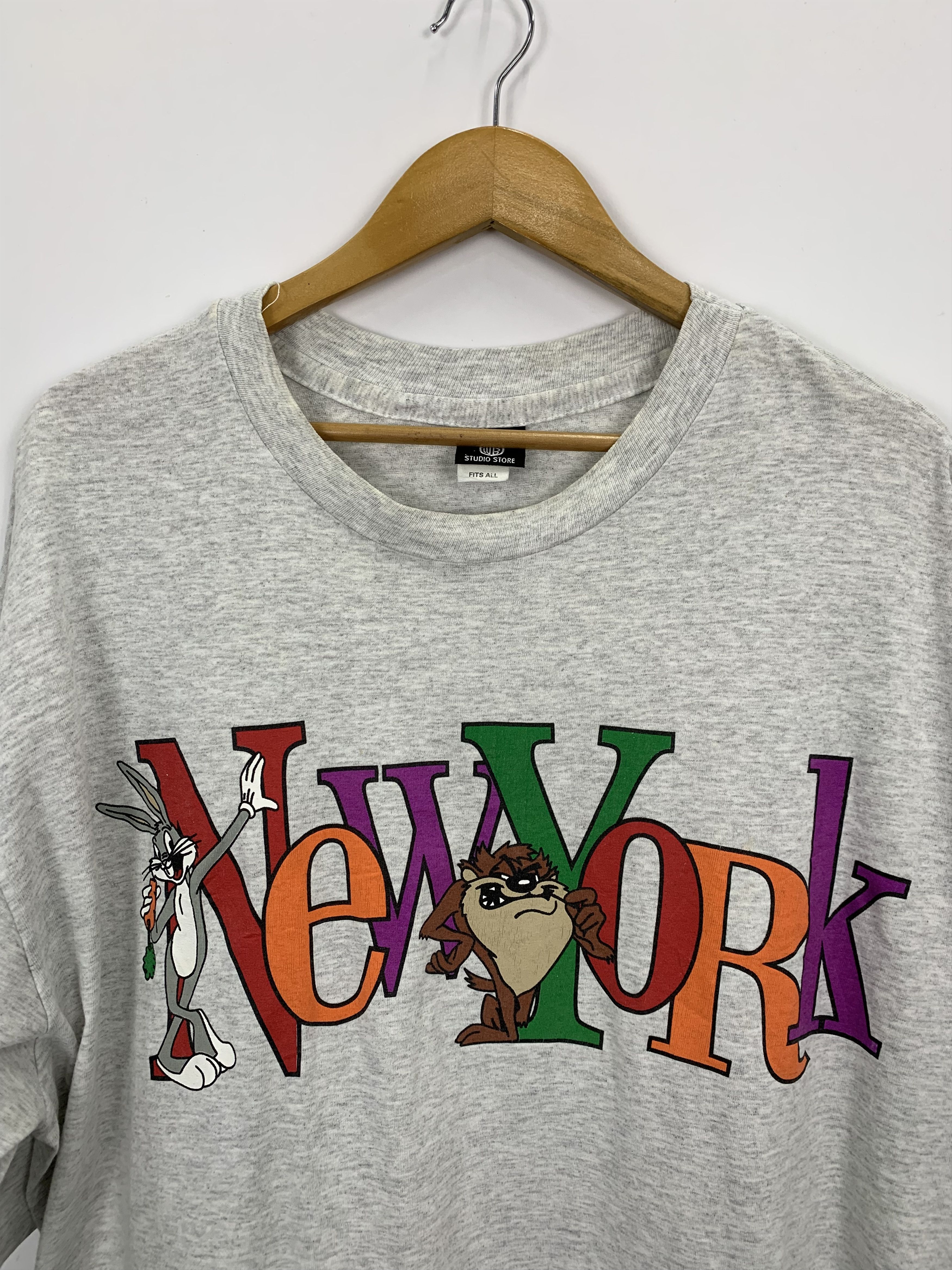 Vintage × Warner Bros 90s Vintage Warner Bros New York Looney Tunes T Shirt TA0179 Size US XL / EU 56 / 4 - 8 Thumbnail