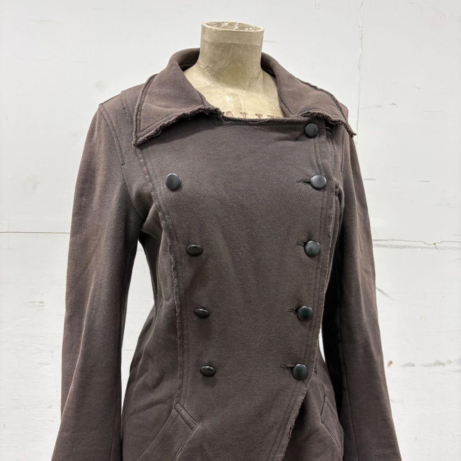 Other Khaki Brown Vintage Cop Copine Deconstructed Military Coat Size S / US 4 / IT 40 - 2 Thumbnail