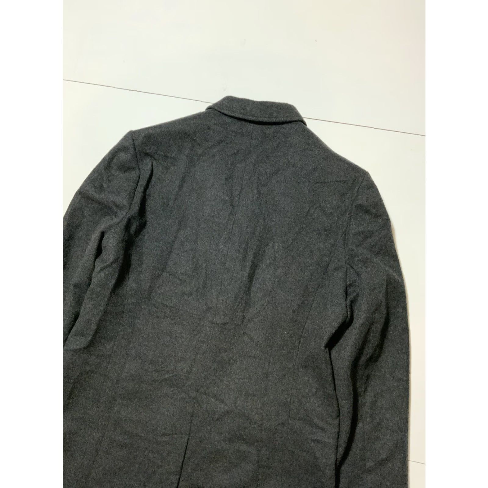 J.Crew VINTAGE J.CREW Overcoat Coat Mens 42L Charcoal Grey Wool Cashmere Long 95% Wool 5% Cashmere 05660 HO 2015 Size US XS / EU 42 / 0 - 6 Thumbnail