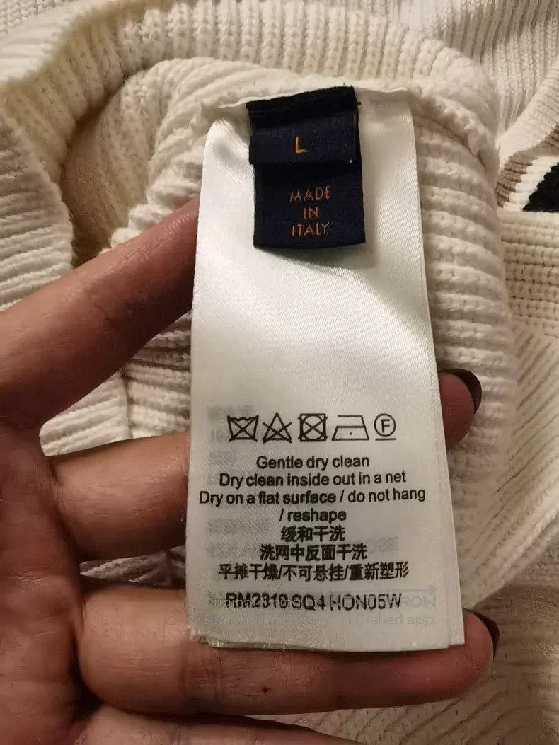 Louis Vuitton Louis Vuitton White knit sweater Size US L / EU 52-54 / 3 - 3 Thumbnail