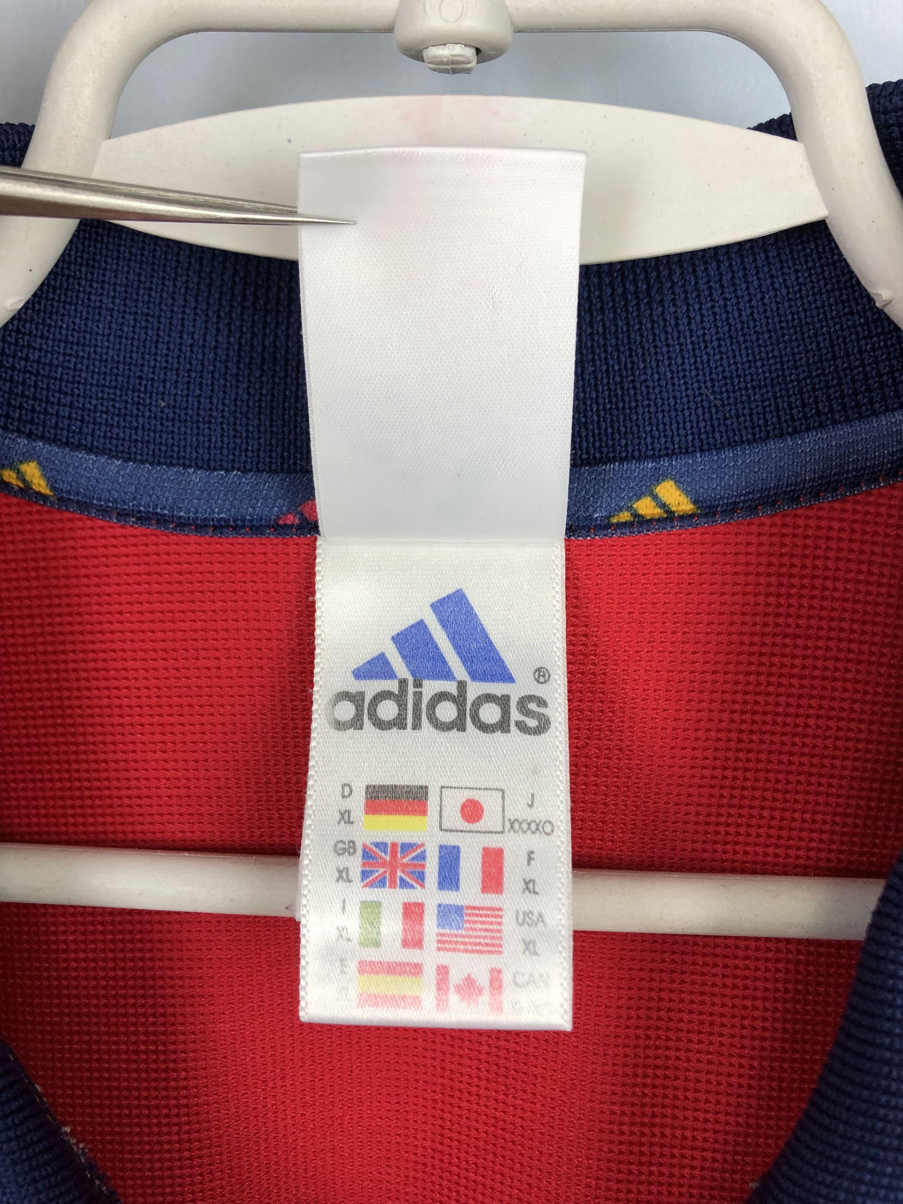 Adidas Spain football shirt Soccer Adidas Tee Trikot National Size US XL / EU 56 / 4 - 4 Thumbnail