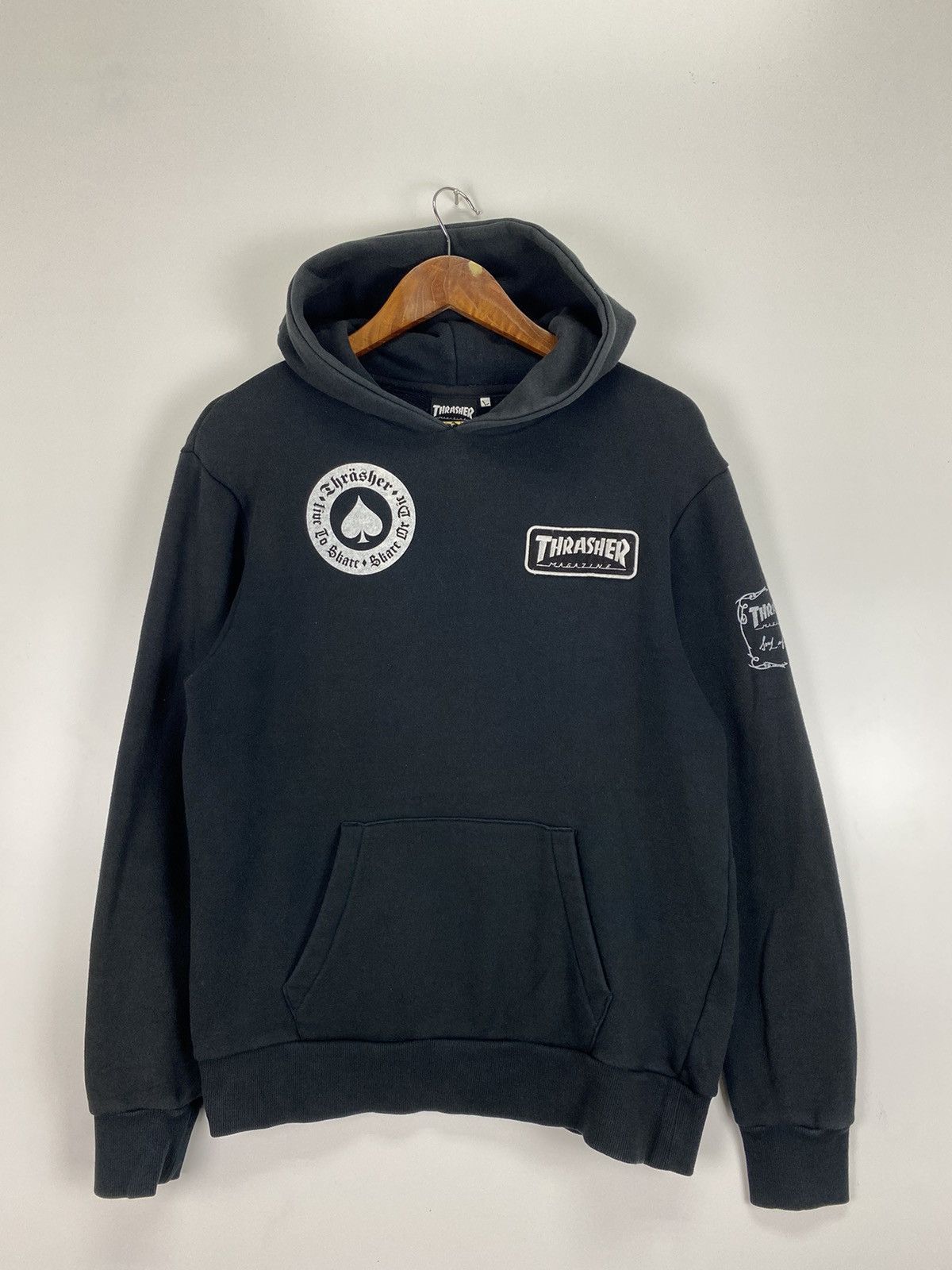Thrasher × Vintage Vintage Thrasher Ace of Skate hoodie Size US L / EU 52-54 / 3 - 2 Thumbnail