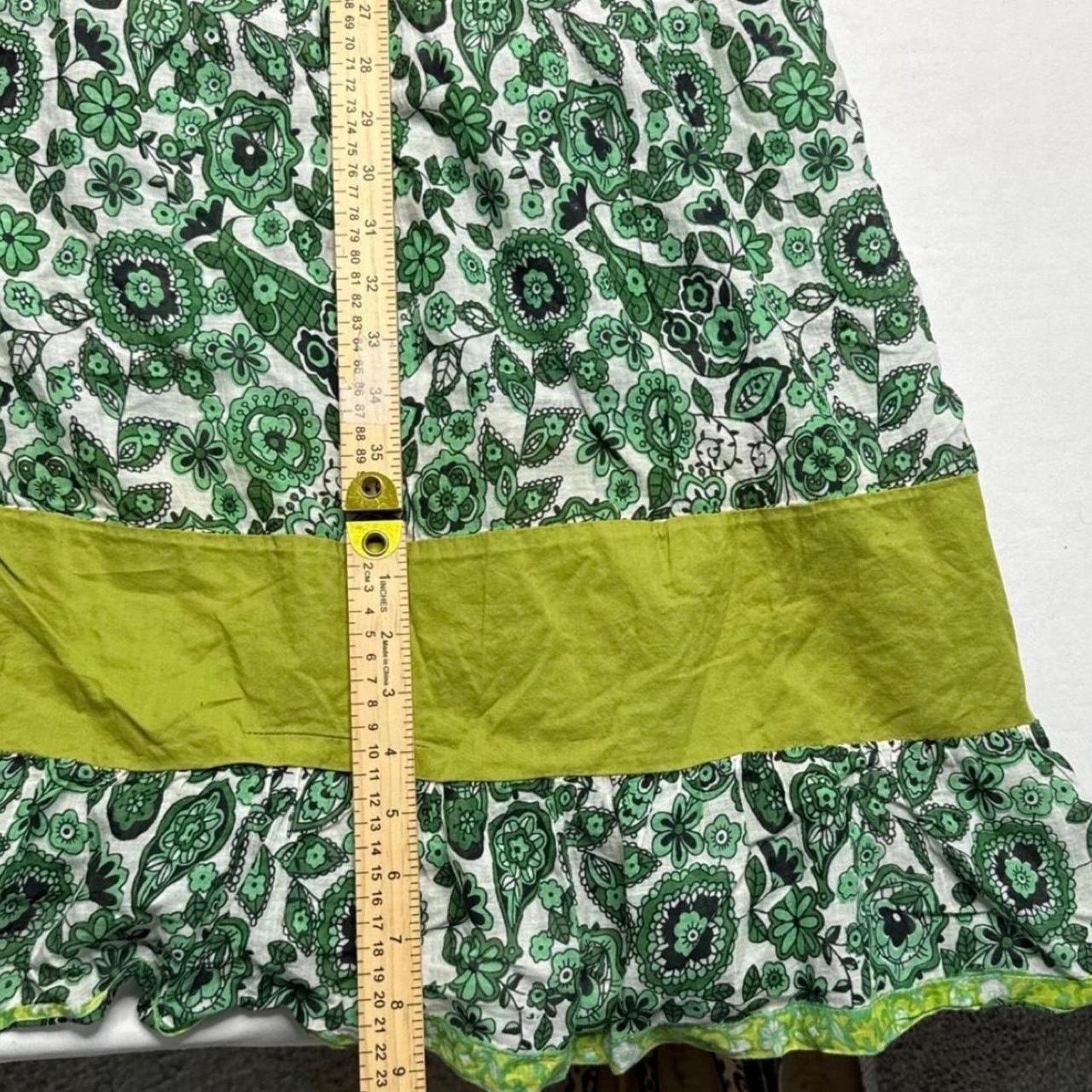 Ten C Green Boho cottage maxi sun dress size large brand : Ten Size L / US 10 / IT 46 - 5 Thumbnail