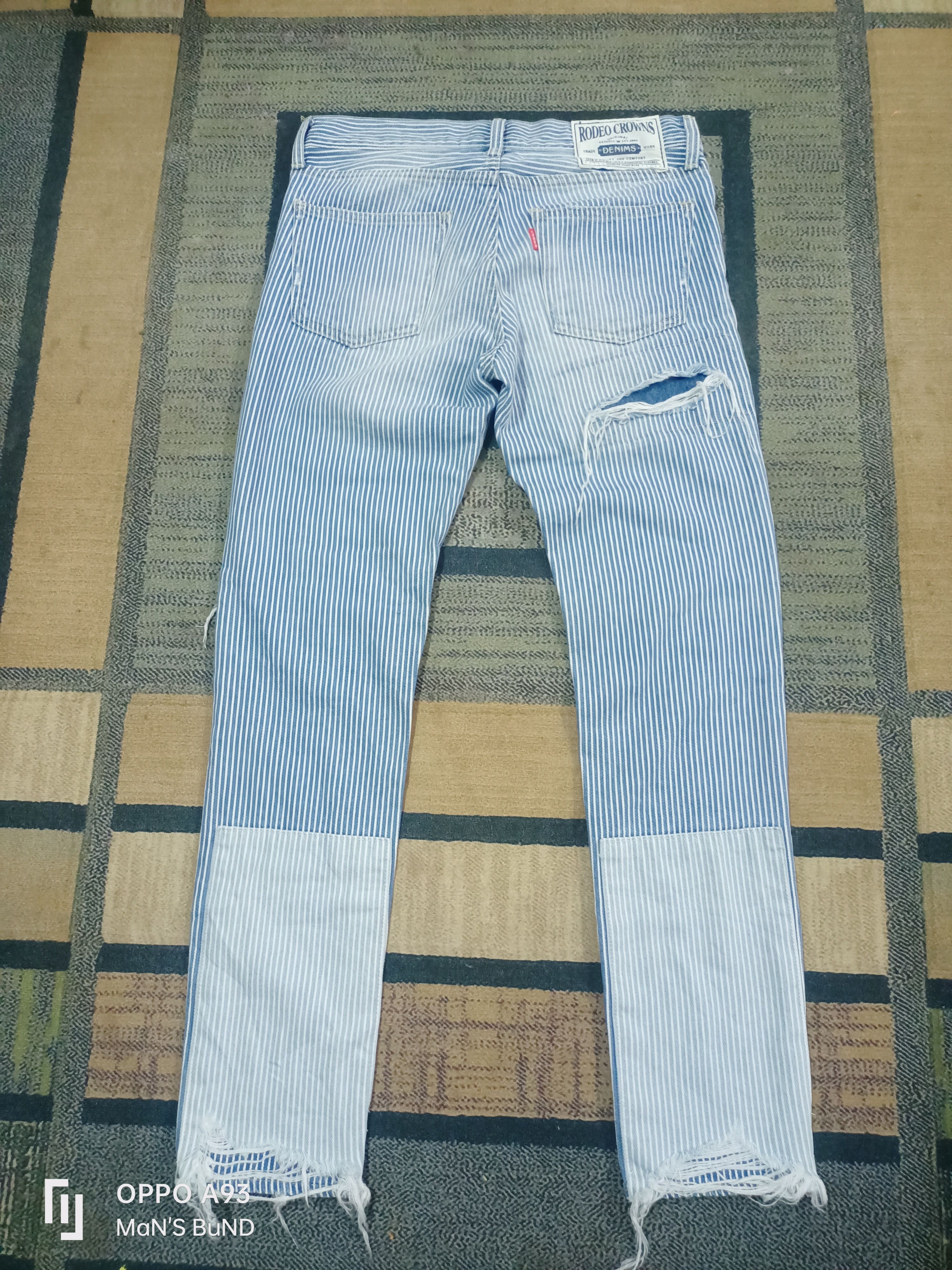 Japanese Brand RODEO CROWNS JEANS NICE DESIGN Size US 30 / EU 46 - 2 Thumbnail