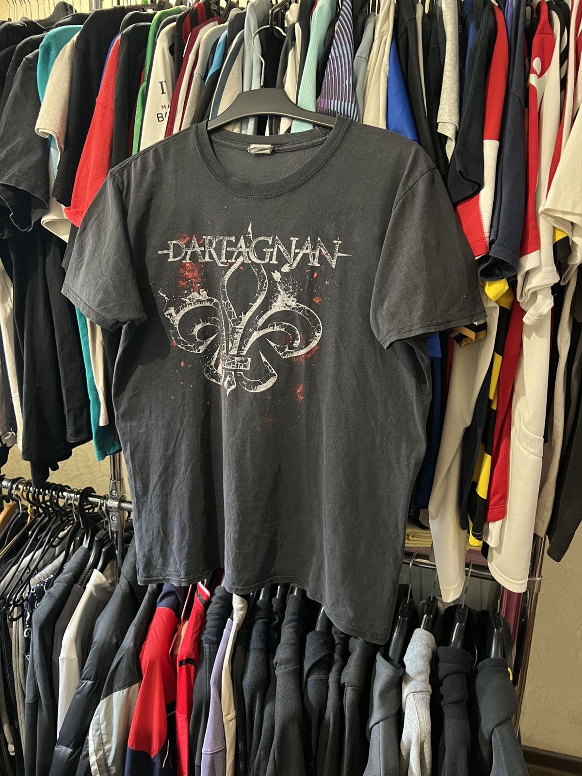 Band Tees VINTAGE DARTAGNAN FEUER & FLAMME GRAPHIC AOP BAND T SHIRT Size US L / EU 52-54 / 3 - 1 Thumbnail