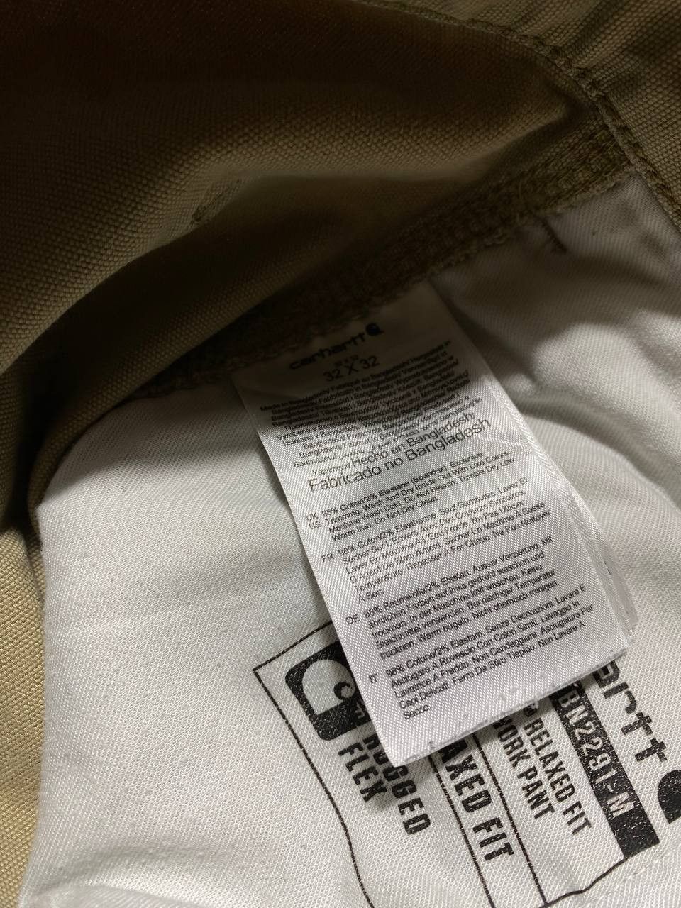Carhartt × Japanese Brand Crazy Crash Dirty Baggy Faded Jean Japan Avant Garde Style Size US 32 / EU 48 - 3 Thumbnail