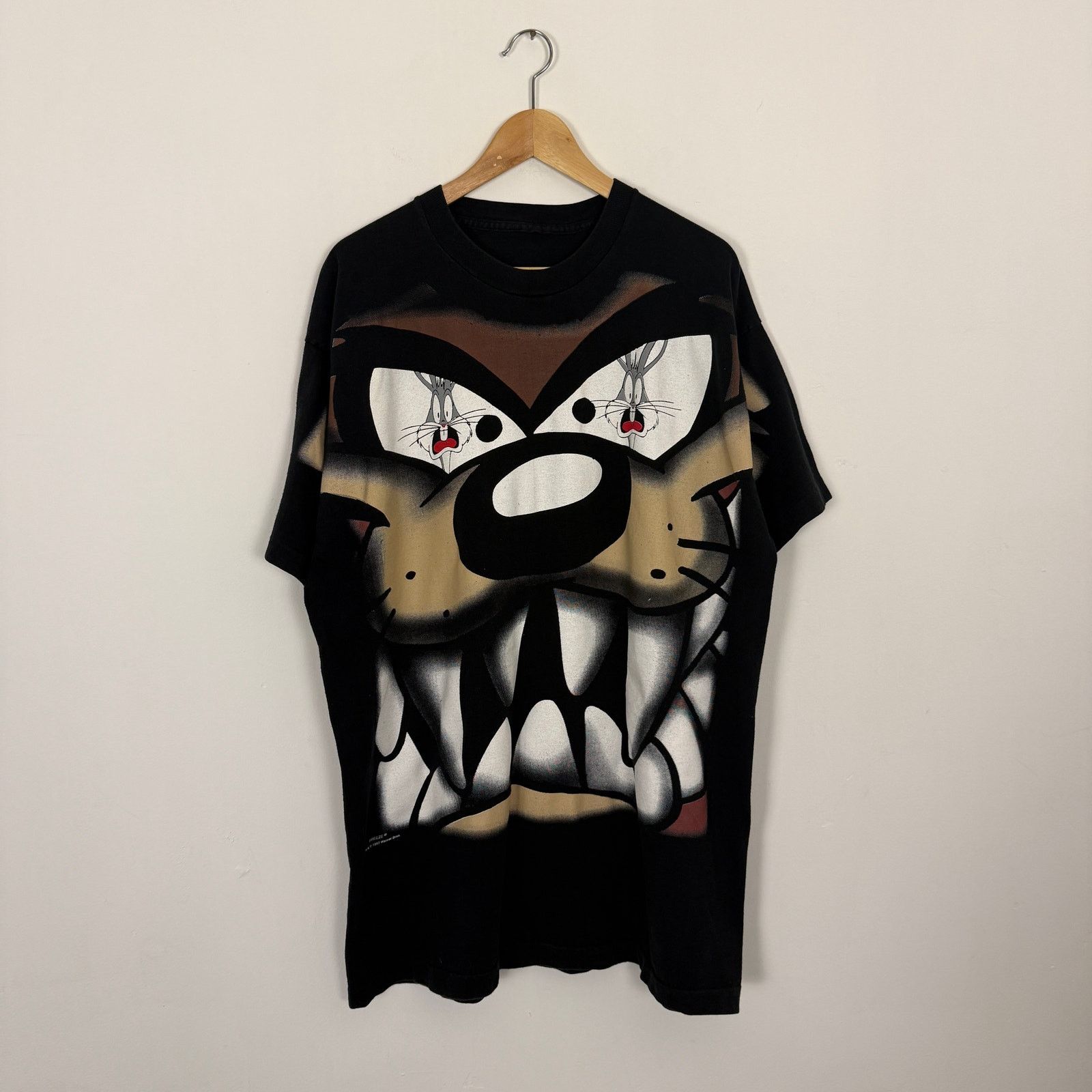 Vintage Vintage 90s Big Face TAZ Looney Tunes Tee | Grailed