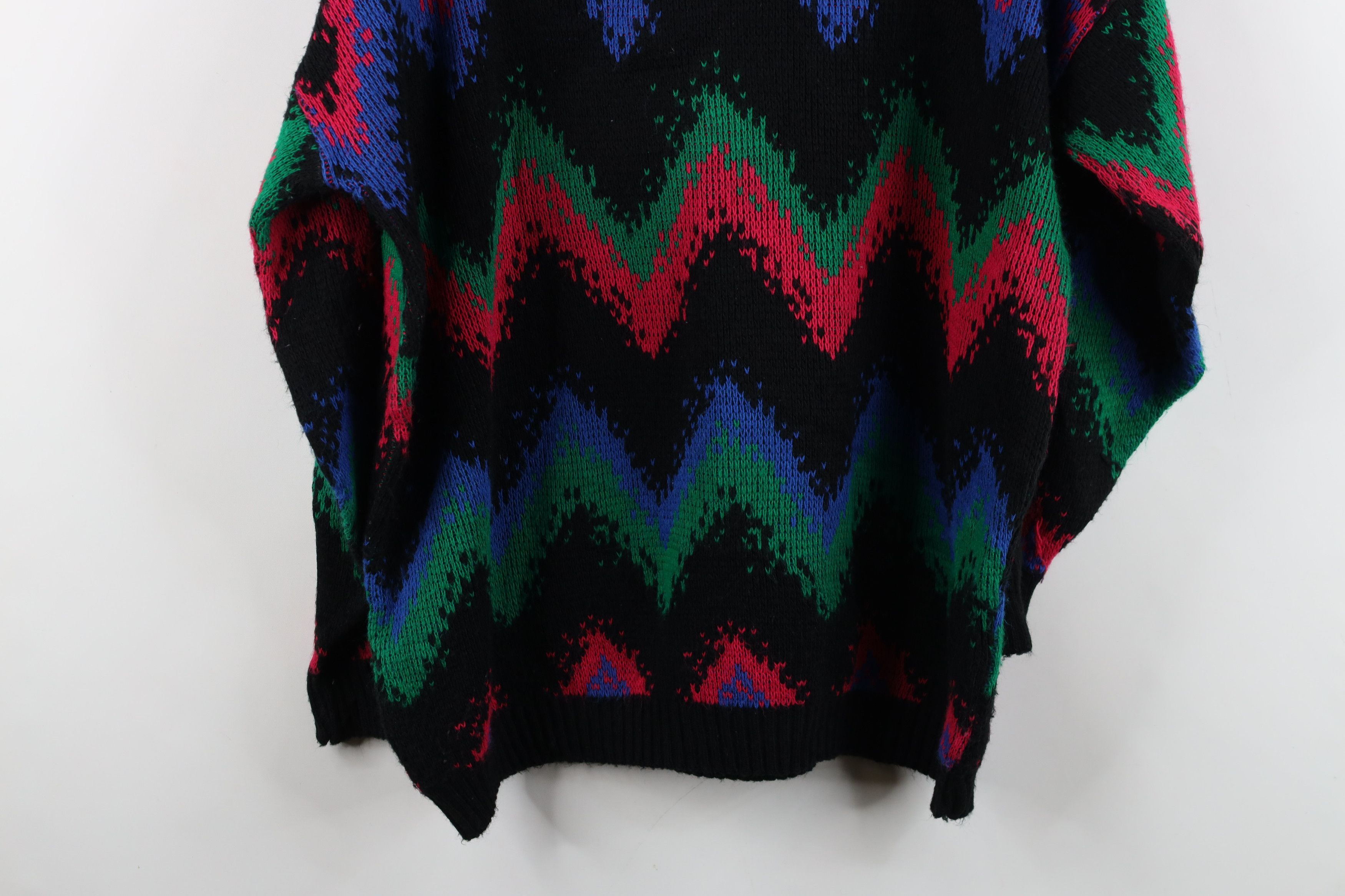 Vintage Vintage 90s Streetwear Rainbow Knit Crewneck Sweater USA Size XXL / US 16-18 / IT 52-54 - 11 Thumbnail