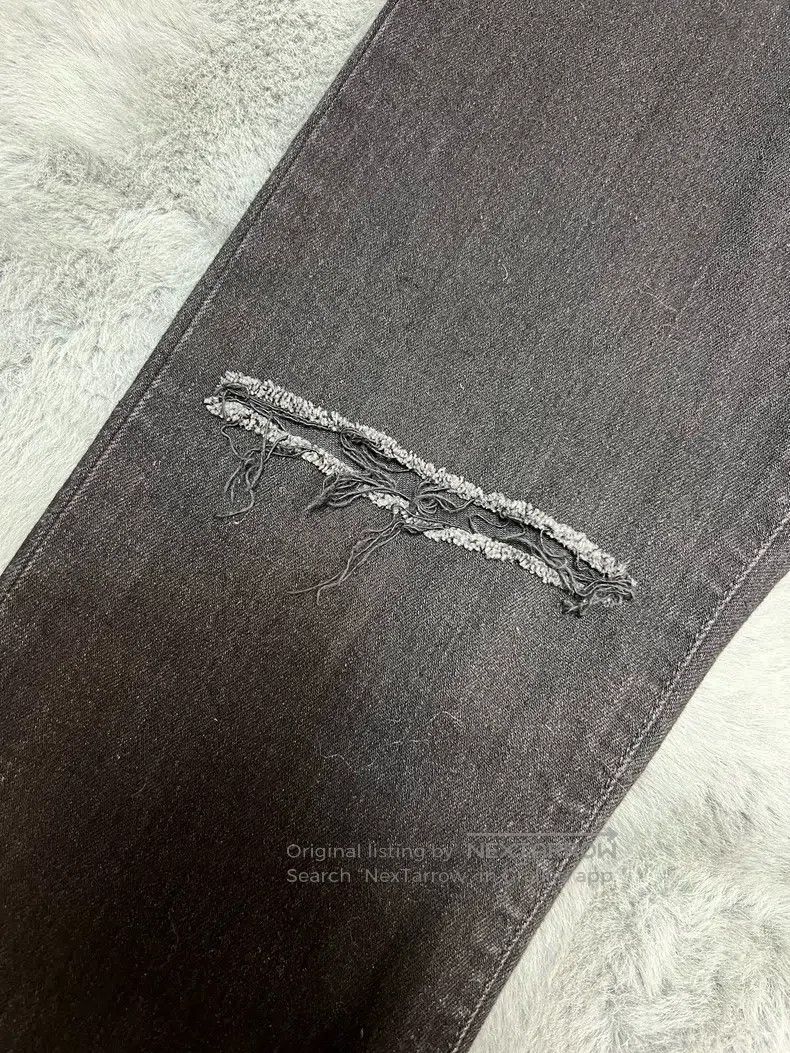 Saint Laurent Paris Saint Laurent Paris Charcoal Black Knee Cut Jeans Size US 33 - 7 Thumbnail