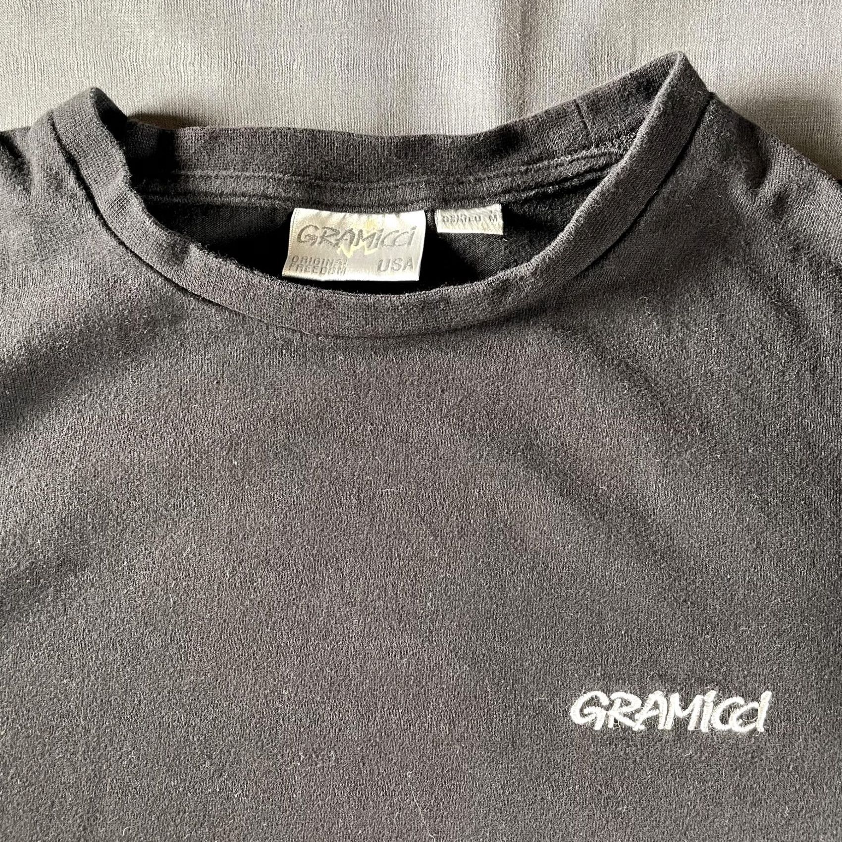 Gramicci Gramicci Shirt Mens Medium Black Long Sleeve Crewneck G Spell Out Logo USA Rare Size US M / EU 48-50 / 2 - 2 Thumbnail