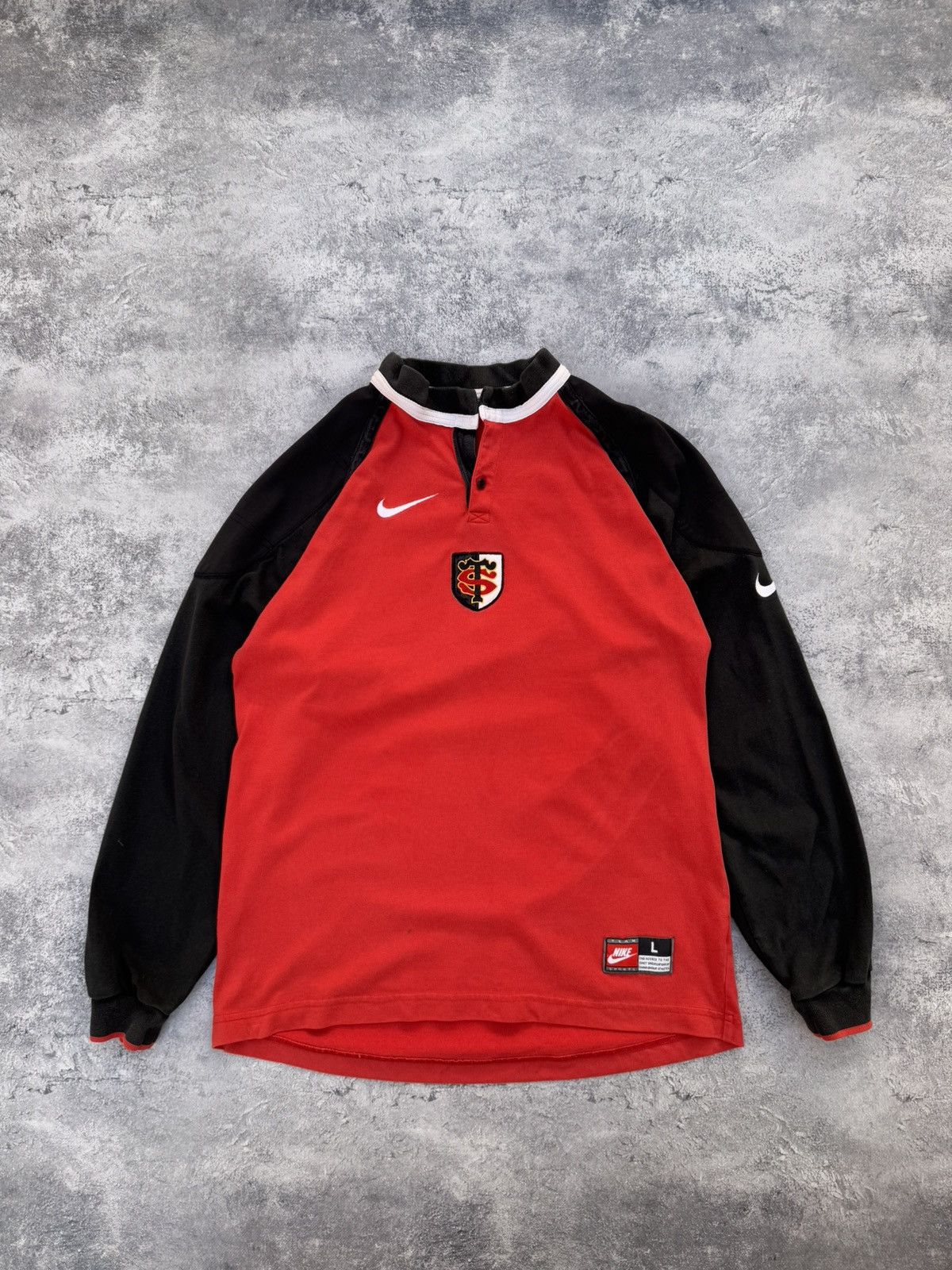 Nike × Vintage Vintage Nike &Toulousain Stade Team retro Size US L / EU 52-54 / 3 - 1 Thumbnail
