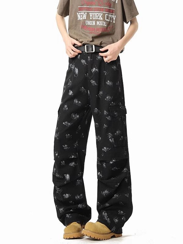 Japanese Brand × Jean Retro loose tie dye micro flared jeans Size US 32 / EU 48 - 2 Thumbnail