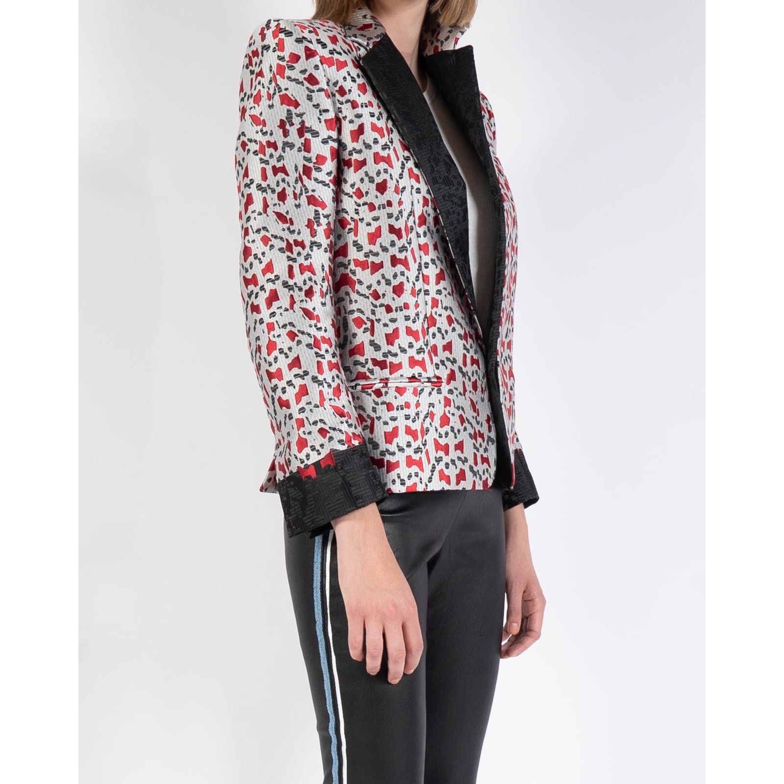 Haider Ackermann FW19 Marvel Blood Silk Blazer Size XS / US 0-2 / IT 36-38 - 5 Thumbnail