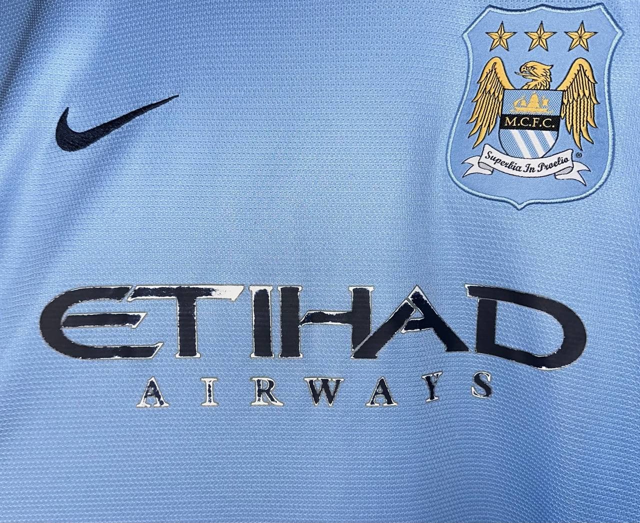 Nike Nike Manchester City 2013 2014 Home Football Jersey Shirt Size US XL / EU 56 / 4 - 4 Thumbnail