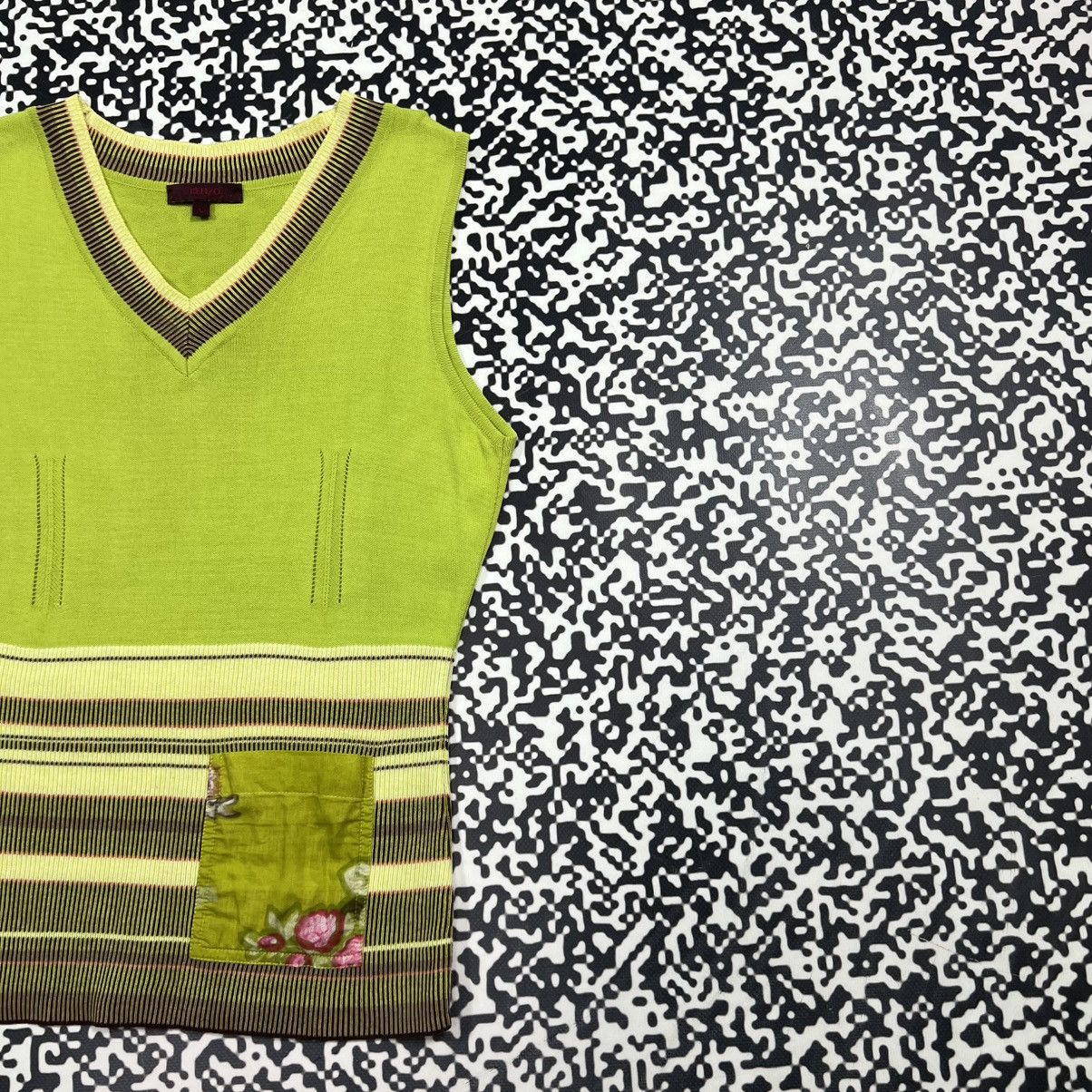 Kenzo Vintage Y2K Kenzo Luxury Retro Style Floral Casual Tank Top Size S / US 4 / IT 40 - 5 Thumbnail