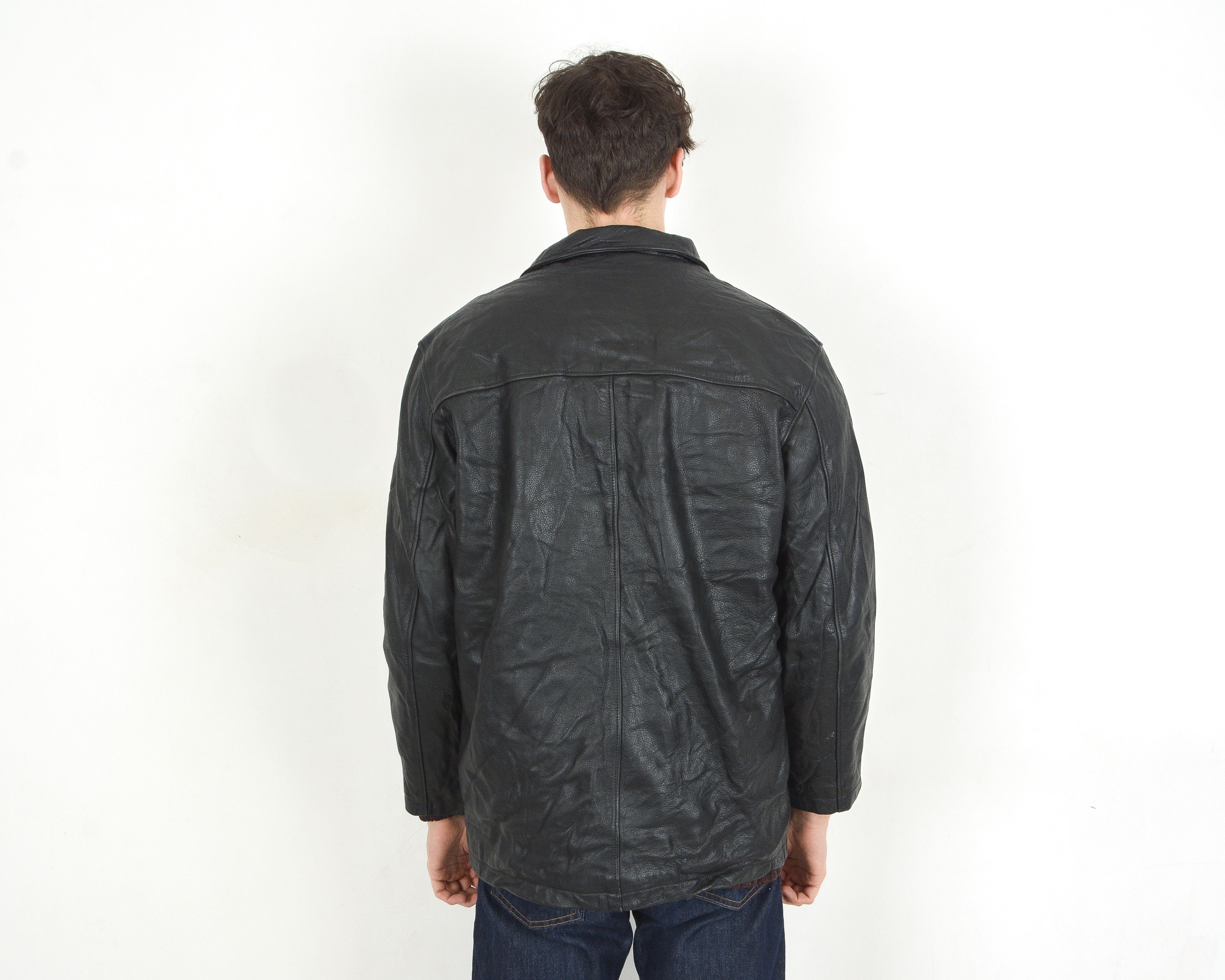 Roots × Vintage made in Canada Leather Jacket Sz L Lined Coat Men's, Jacket Size US L / EU 52-54 / 3 - 4 Thumbnail