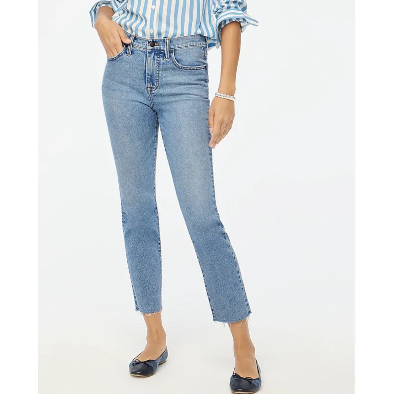 J.Crew NWT J.Crew Essential Straight Jean Marin Wash Size 30 Size 30" / US 8 / IT 44 - 1 Thumbnail