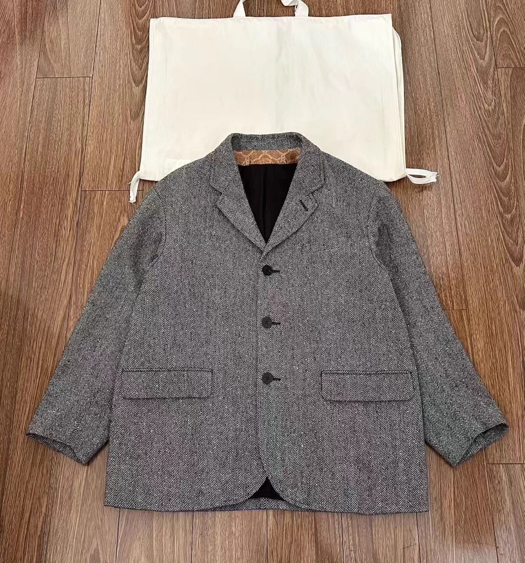 Visvim VISVIM Donegal wool tweed herringbone casual suit jacket, Size US M / EU 48-50 / 2 - 1 Thumbnail