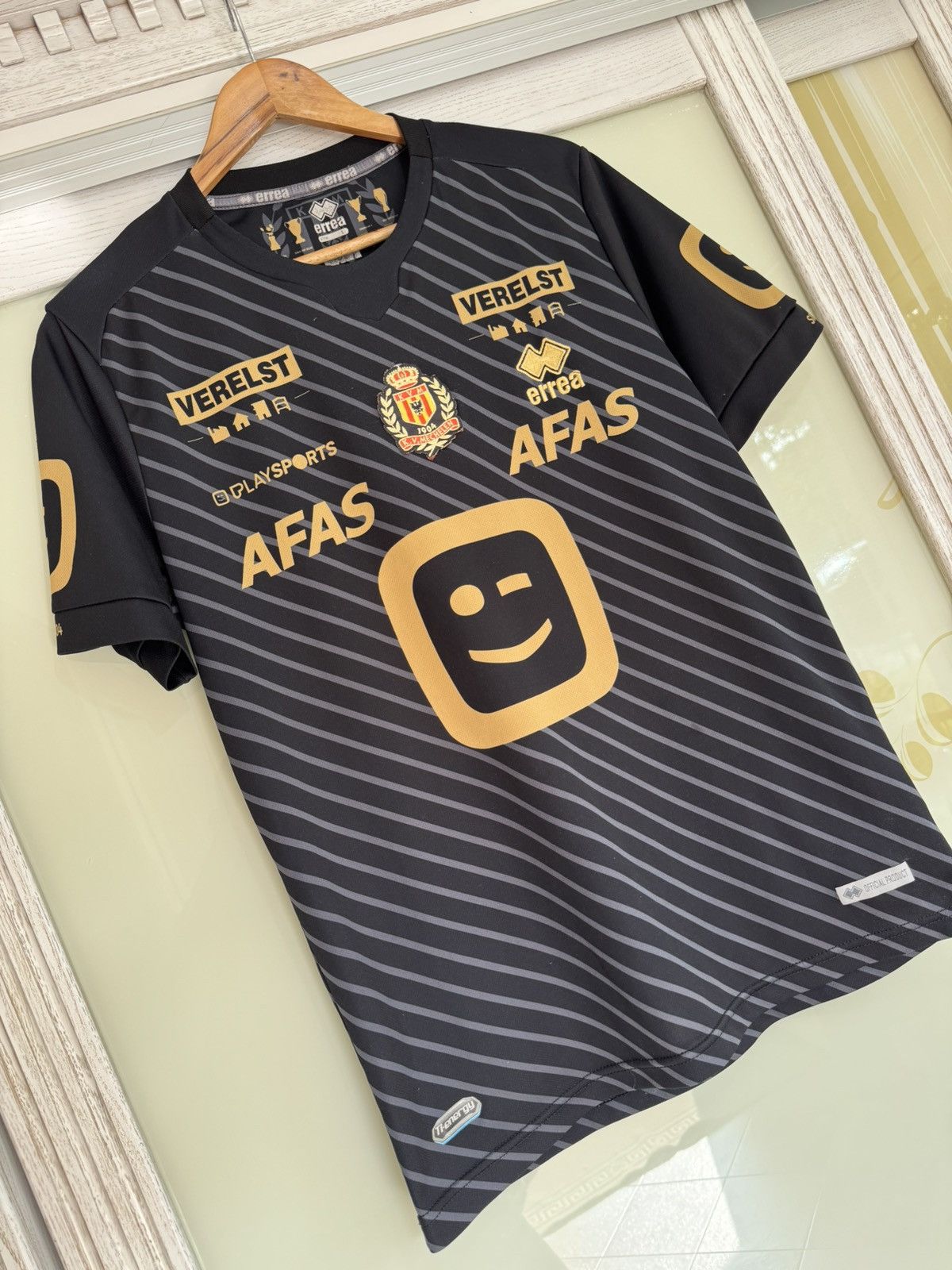 Errea Mechelen 2021-2022 Away Soccer Jersey Football Kit Shirt Size US L / EU 52-54 / 3 - 4 Thumbnail