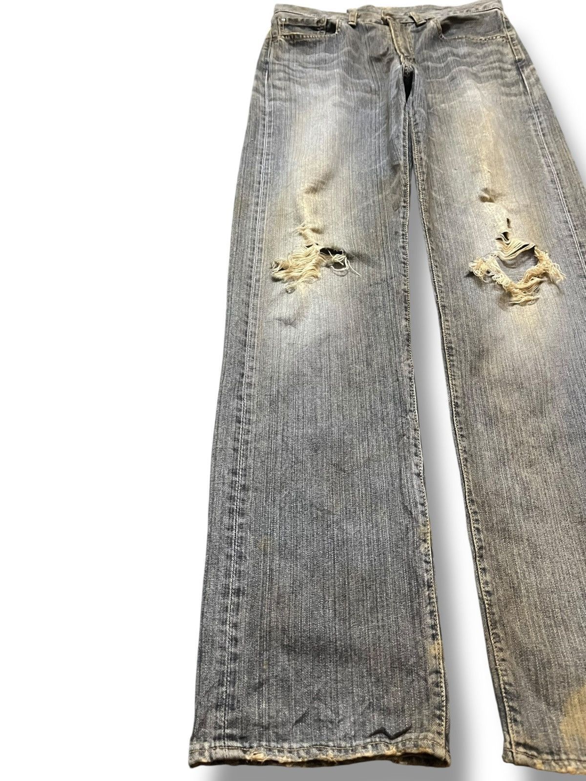 Big John Vintage Big John Big Washing Mudwash Distressed Denim Size US 30 / EU 46 - 3 Thumbnail