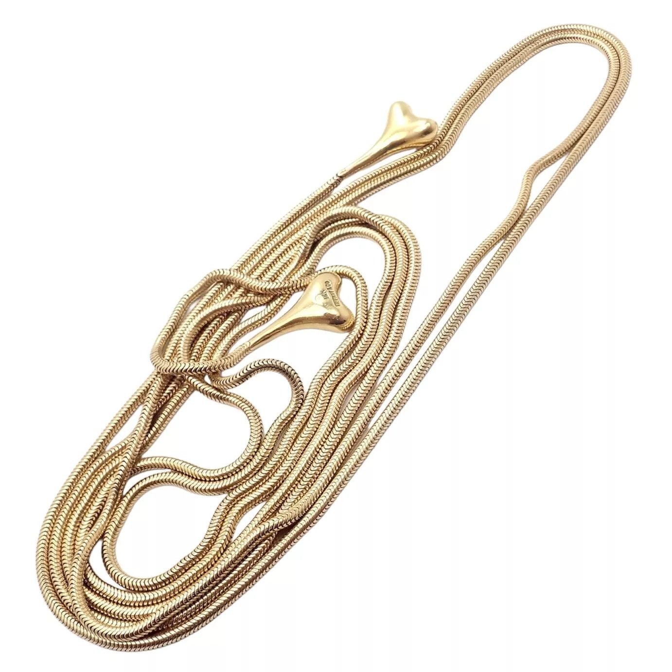 Tiffany & Co. Tiffany & Co 18k Yellow Gold 51" Extra Long Ginkgo Necklace Size ONE SIZE - 4 Thumbnail