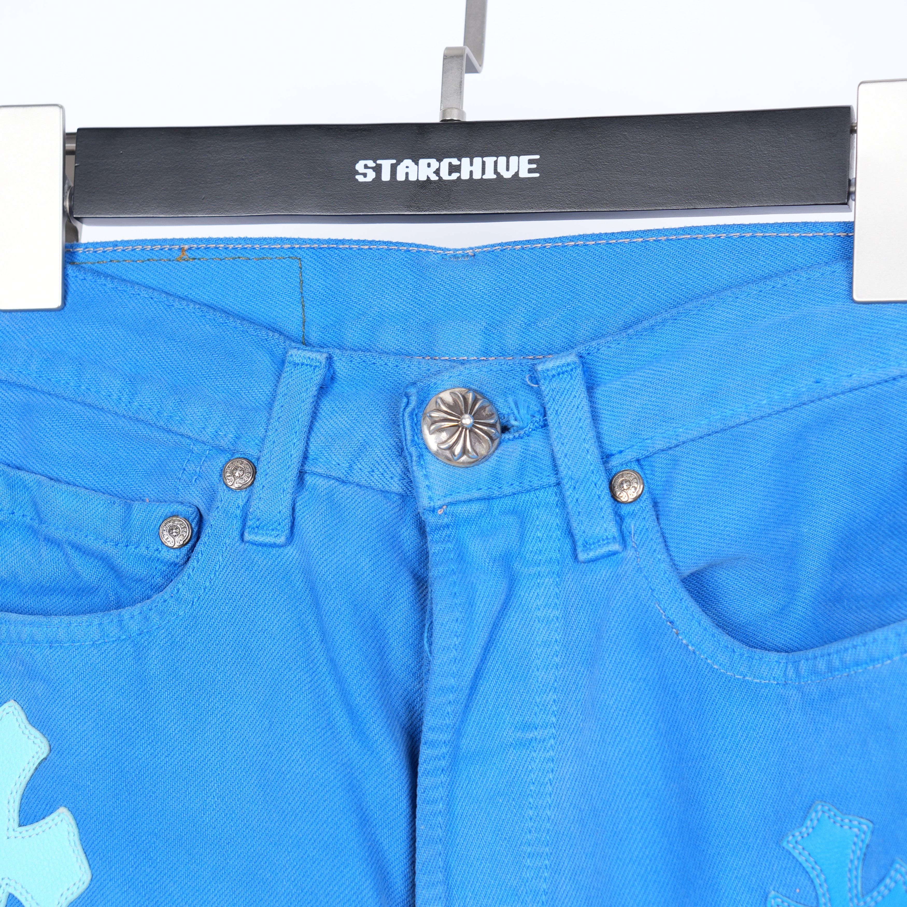 Chrome Hearts CHROME HEARTS BLUE LONDON JEANS Size US 26 / EU 42 - 6 Thumbnail
