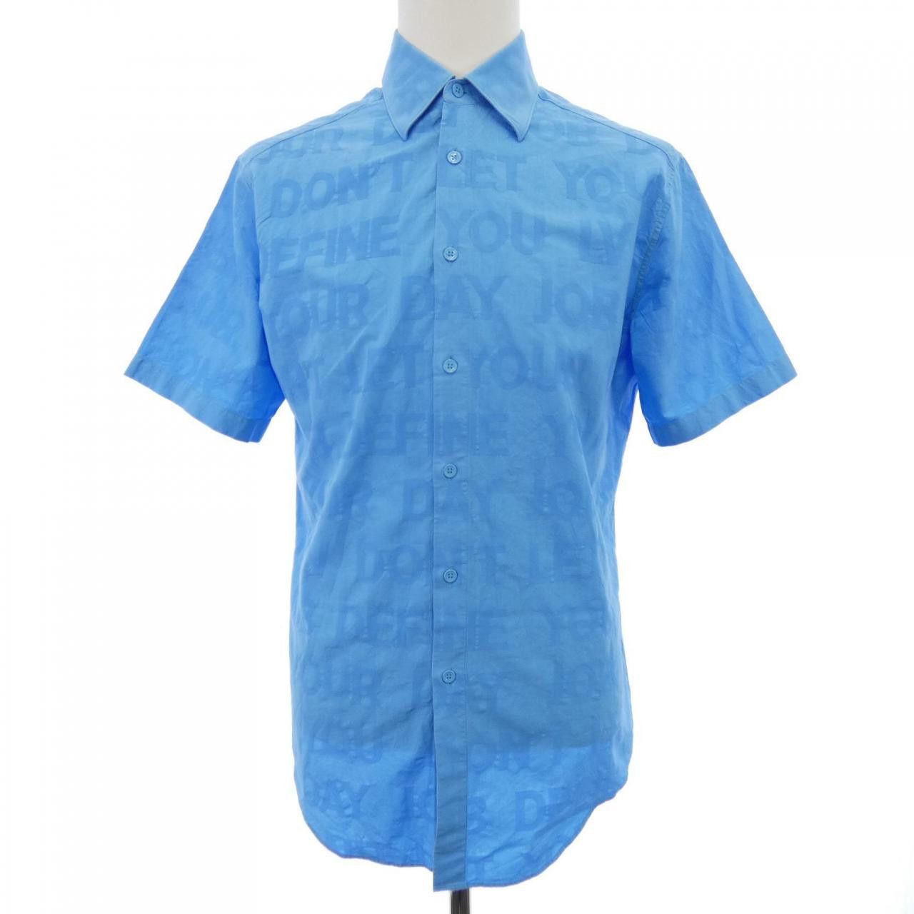 Louis Vuitton Louis Vuitton Louis Vuitton Short Sleeve Tonal Letter Shirt Shirt Textile Tops HLS19WET5 DUTY FREE for USA Size ONE SIZE - 1 Thumbnail