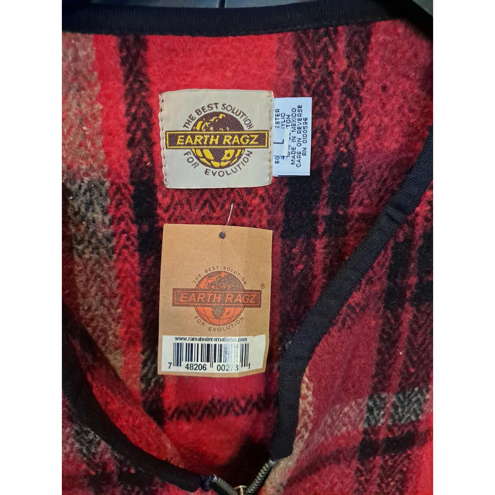 Other New Earth Rags Full Zip Red Plaid Vest Size Large Size US L / EU 52-54 / 3 - 2 Thumbnail