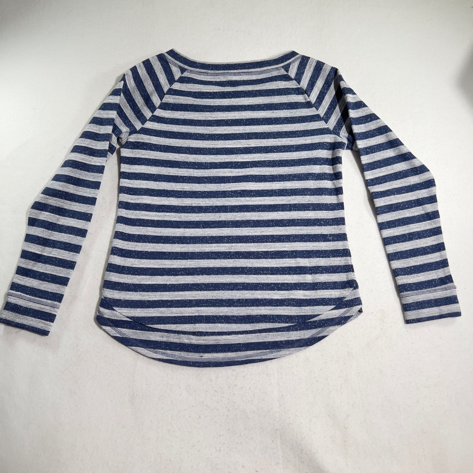 Robert Talbott T by Talbots Sweater Woman XS Boat Neck Blue Grey Stripe Size XS / US 0-2 / IT 36-38 - 10 Thumbnail