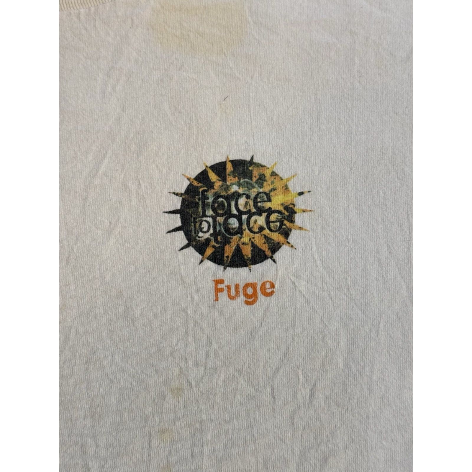 Fruit Of The Loom VINTAGE Lifeway FUGE Cams Face To Face With Christ Tour T Shirt L Jesus Tee Mens 90s Band Punk Rock White Cotton Short Sleeve Crew Neck Graphic Print Size US L / EU 52-54 / 3 - 2 Thumbnail
