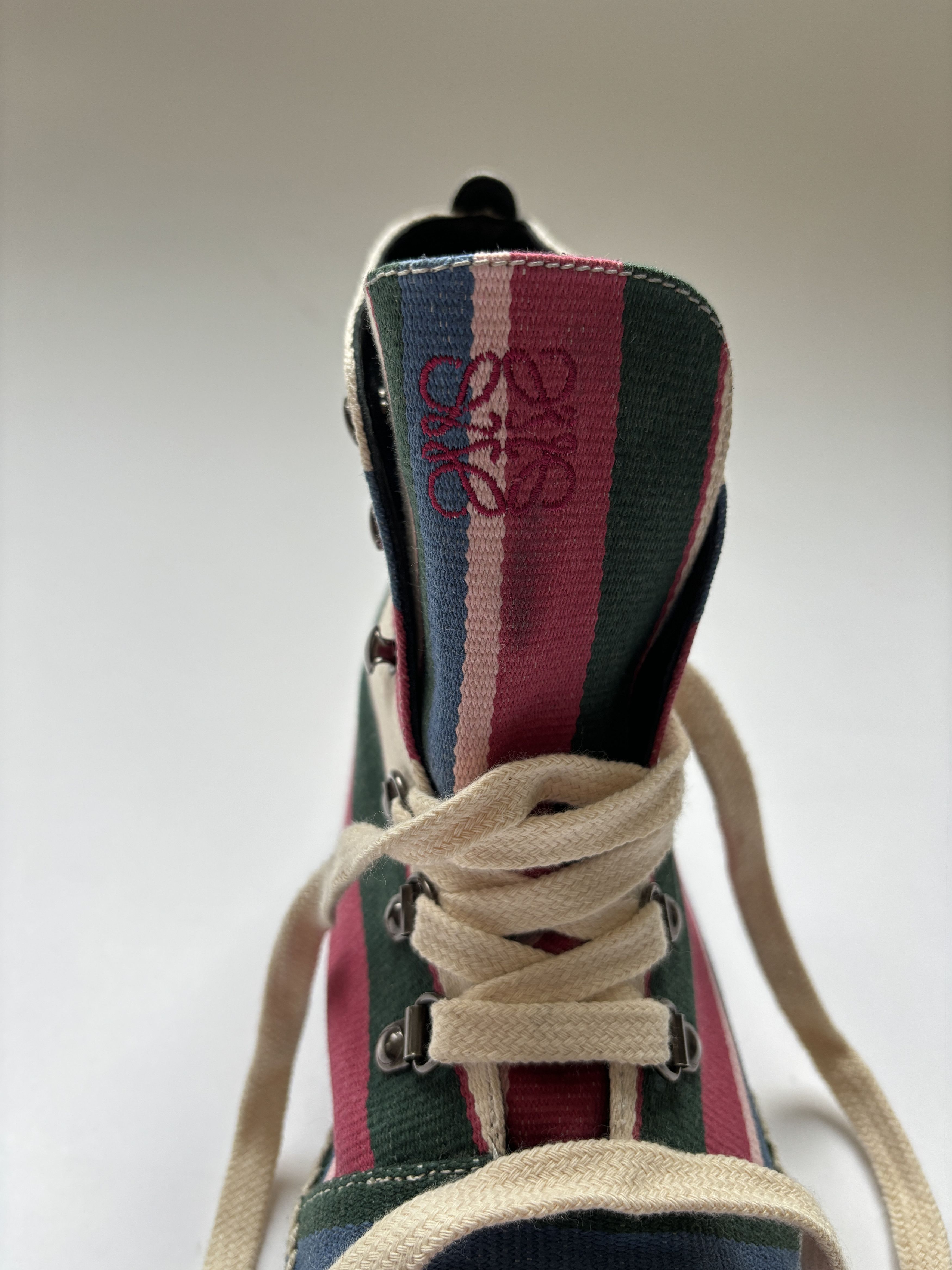 Loewe ⚡️QUICK SALE⚡️Loewe Multicolor Hi-Top Lace-Up Espadrilles Size US 10 / EU 43 - 10 Thumbnail