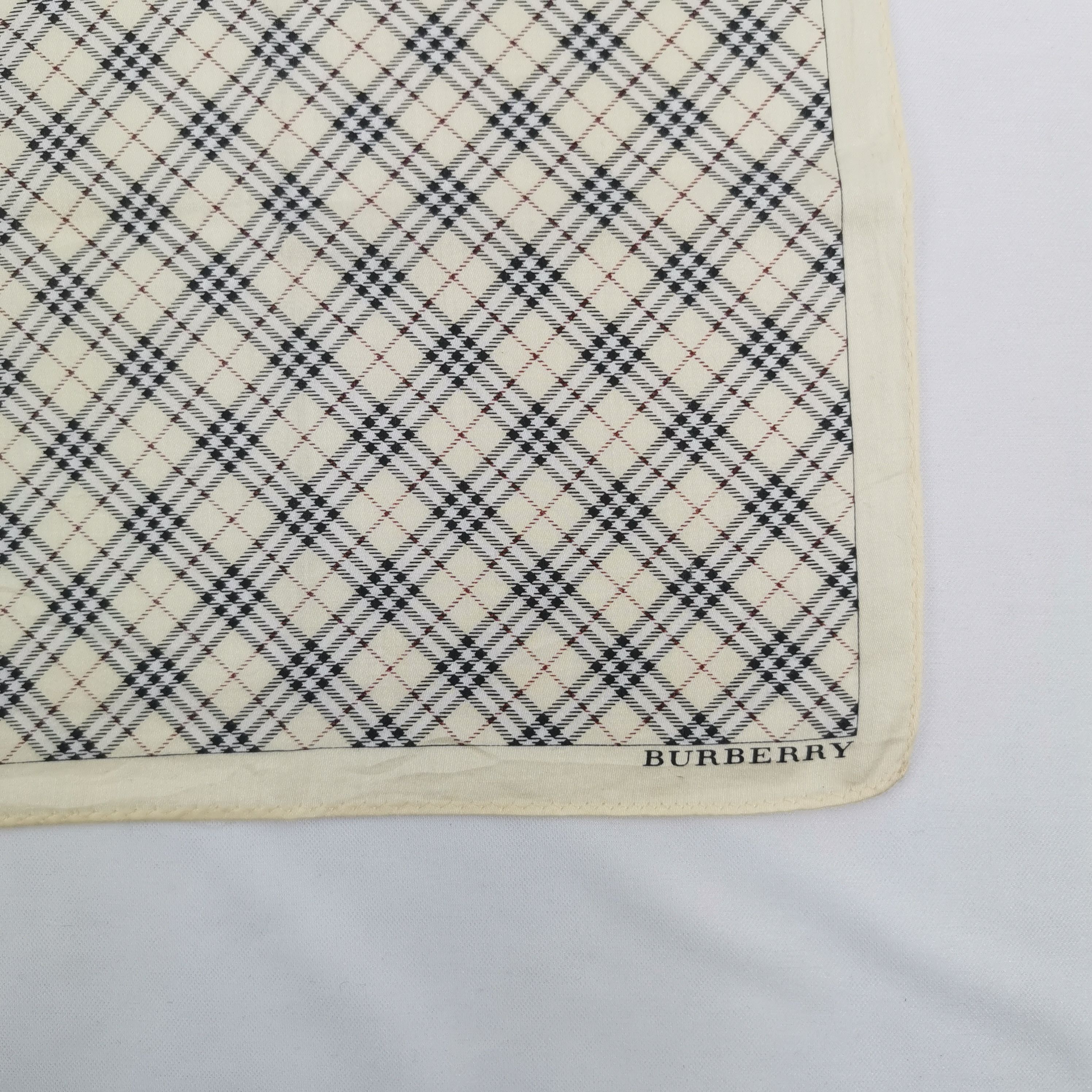 Burberry Vintage Burberry Handkerchief Bandana Pocket Square Size ONE SIZE - 3 Thumbnail