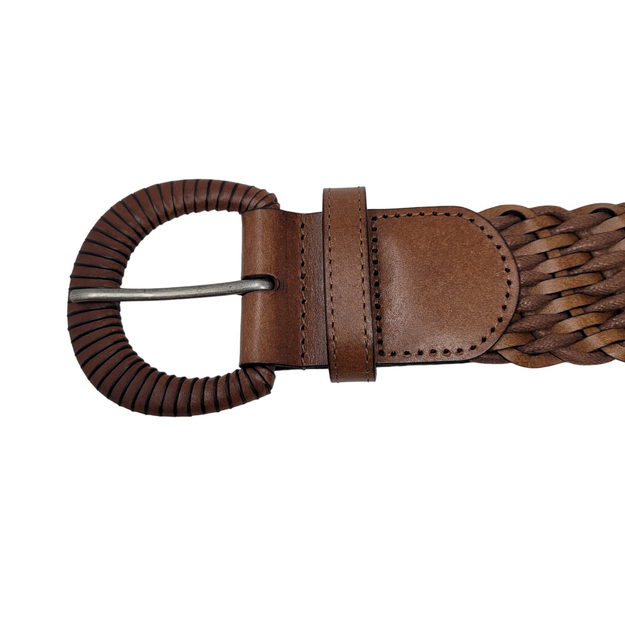 Vintage Vintage Braided Brown Belt 10 Unique Woven Braided Boho Cott Size ONE SIZE - 12 Thumbnail