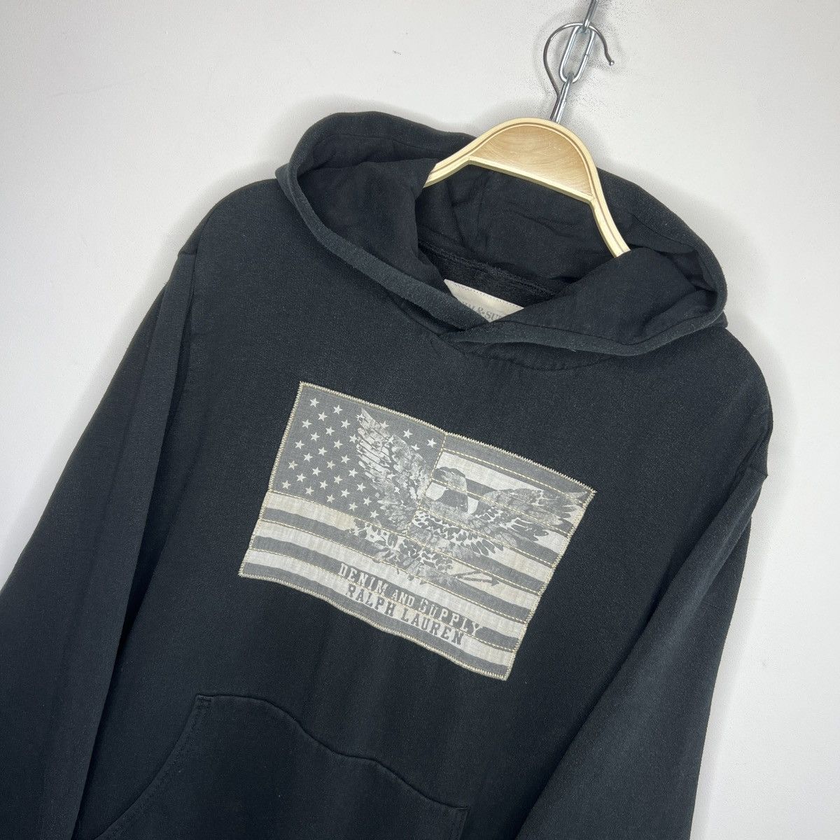 Denim & Supply Ralph Lauren Vintage Polo Ralph Lauren Hoodie USA Flag Denim & Supply Size US XL / EU 56 / 4 - 4 Thumbnail