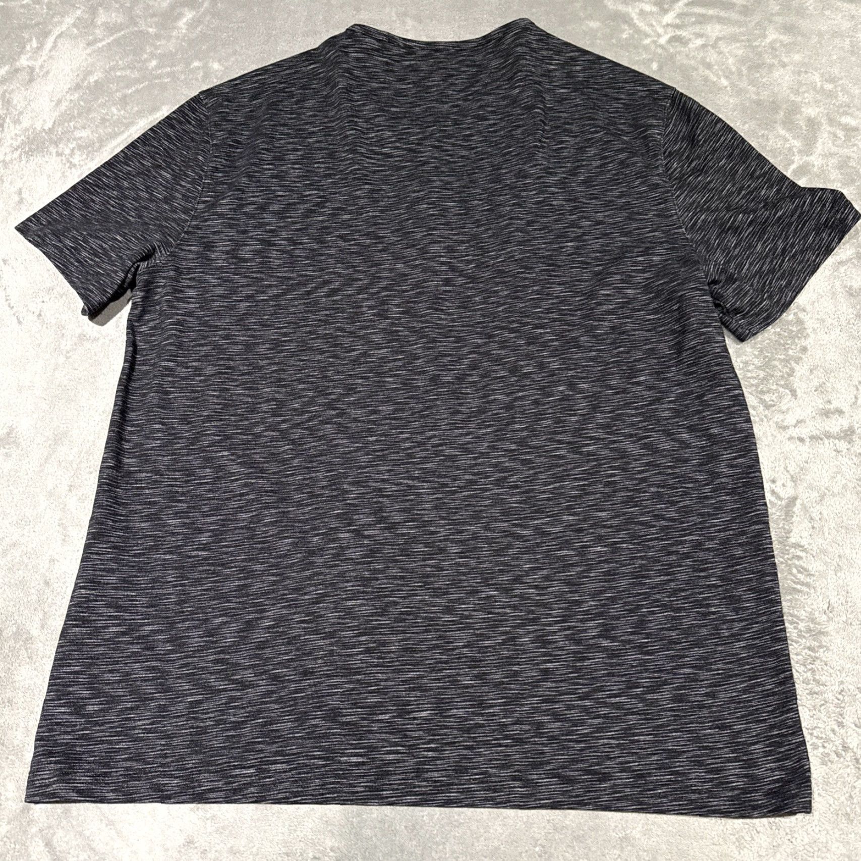 John Varvatos John Varvatos Henley Shirt XL Gray Short Sleeve Mens T-Shirt Black Heathered Gray Size US XL / EU 56 / 4 - 4 Thumbnail