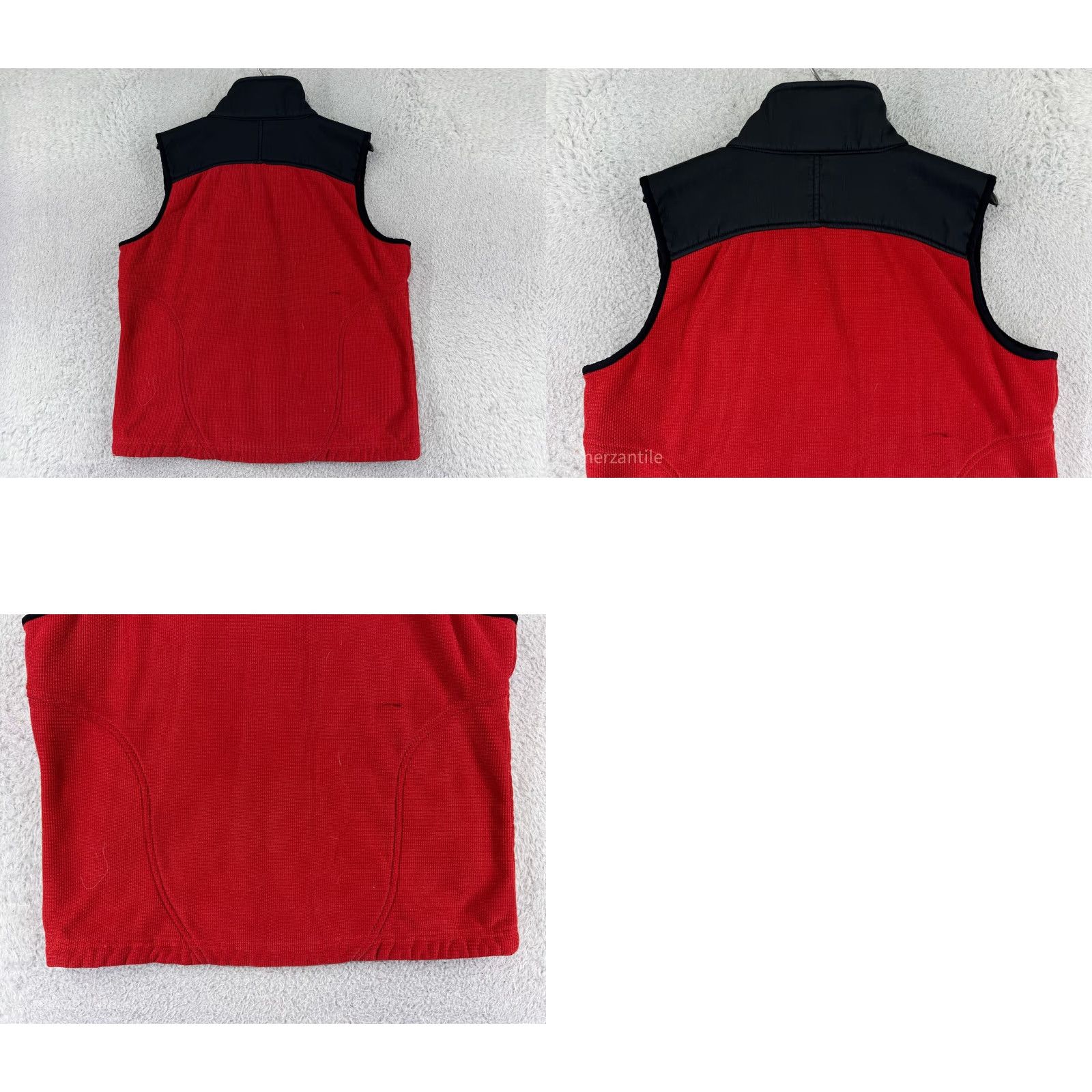 Vintage VINTAGE L.L. Bean Vest Womens M Red Black Full Zip 100% Polyester Fleece Line Vest Women M Red Black Zip Size M / US 6-8 / IT 42-44 - 9 Thumbnail